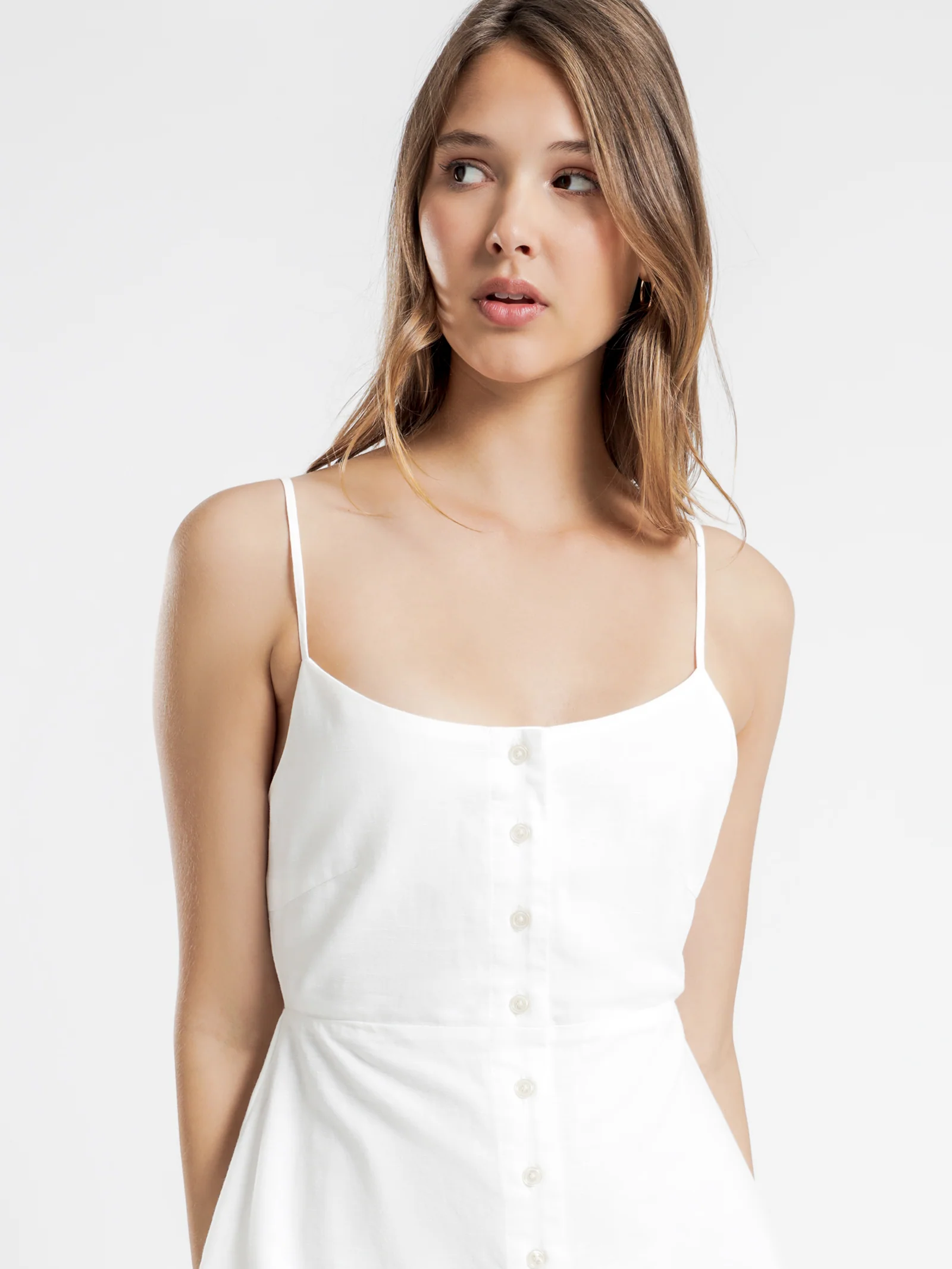 Drew Linen Midi Dress - Image 5