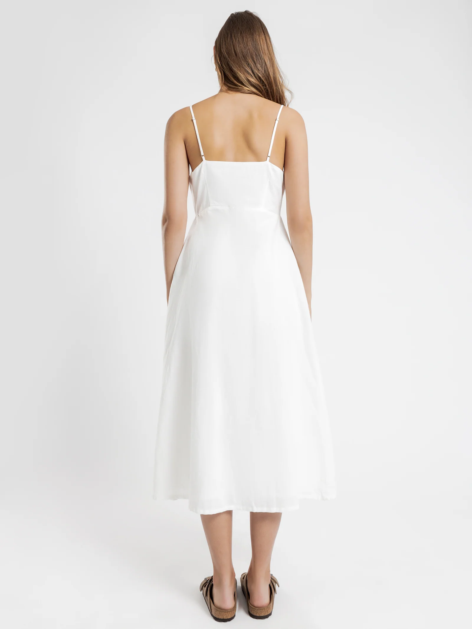 Drew Linen Midi Dress - Image 6