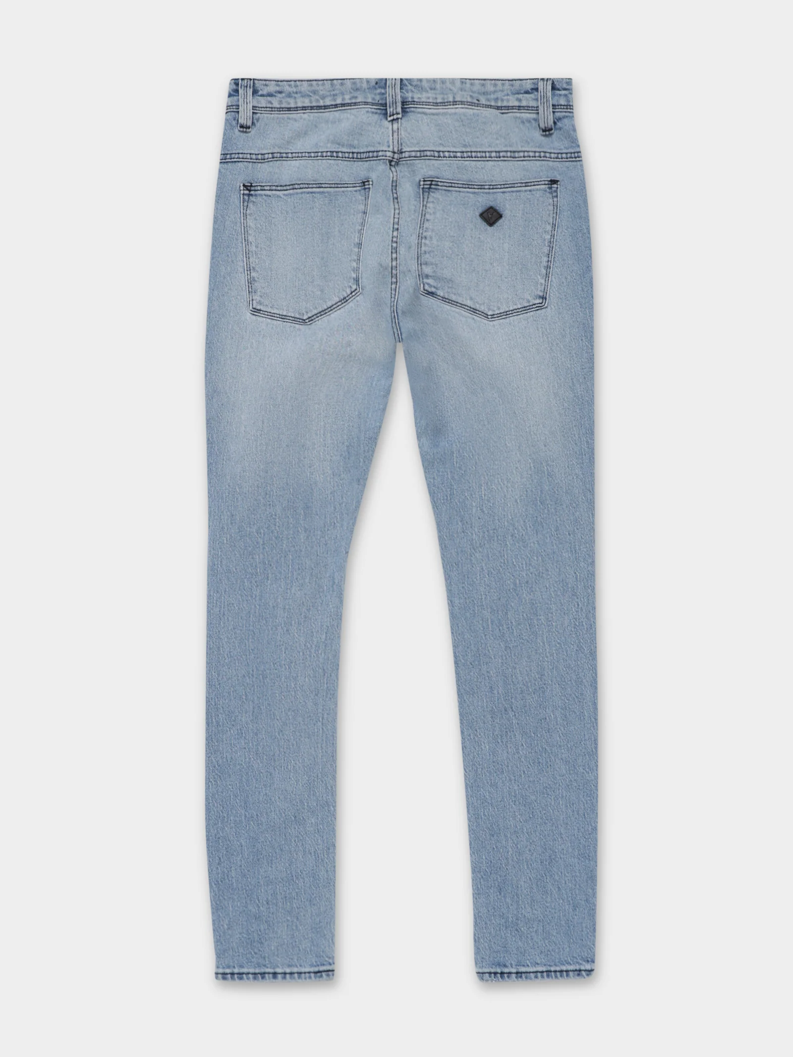 Dropped Skinny Stacked Butter Blues Shred Jeans - Image 8