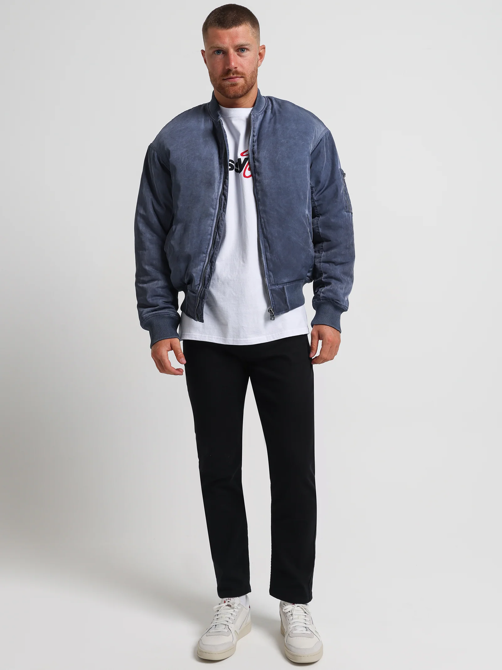 Dyed Nylon Bomber Jacket - Image 2
