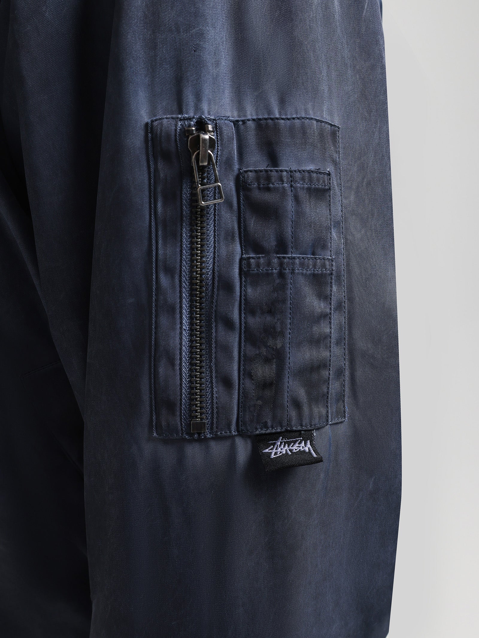 Dyed Nylon Bomber Jacket - Image 3