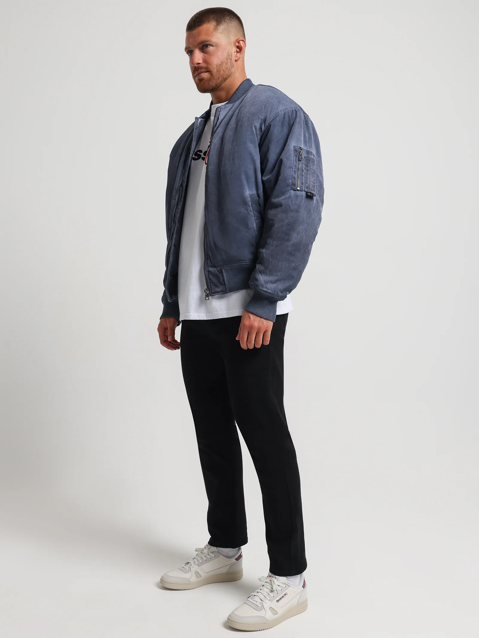 Dyed Nylon Bomber Jacket - Image 4
