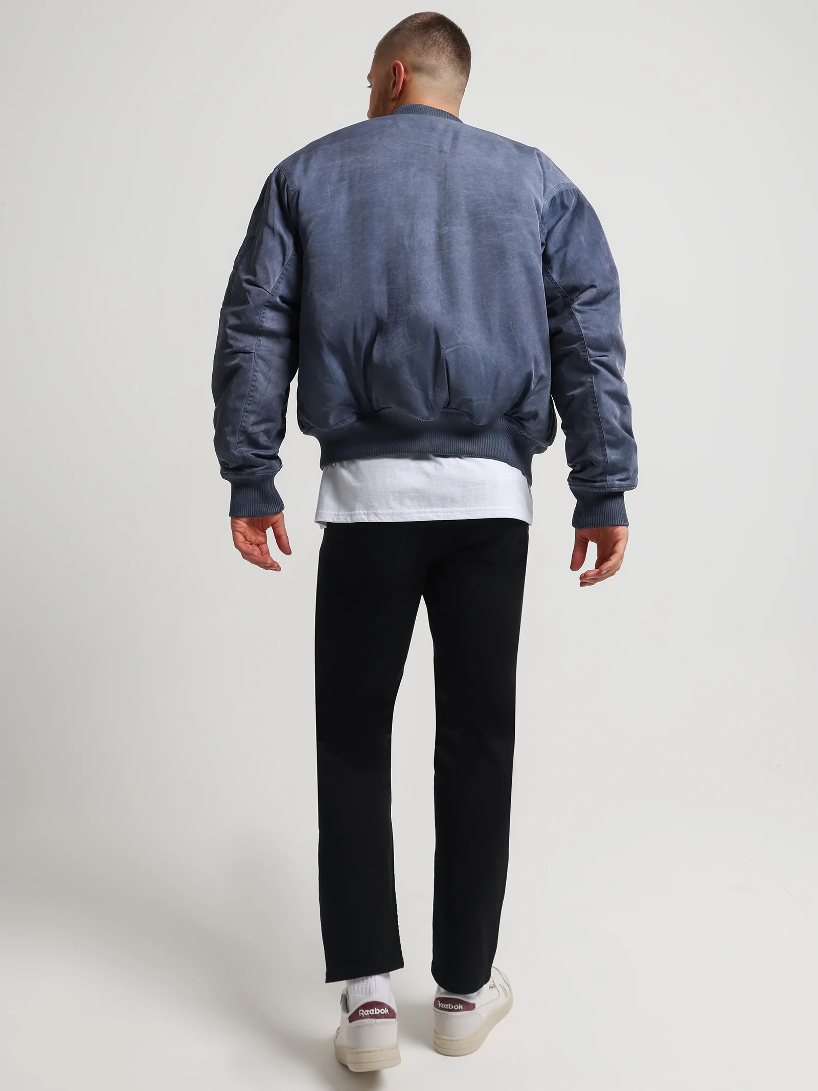 Dyed Nylon Bomber Jacket - Image 5