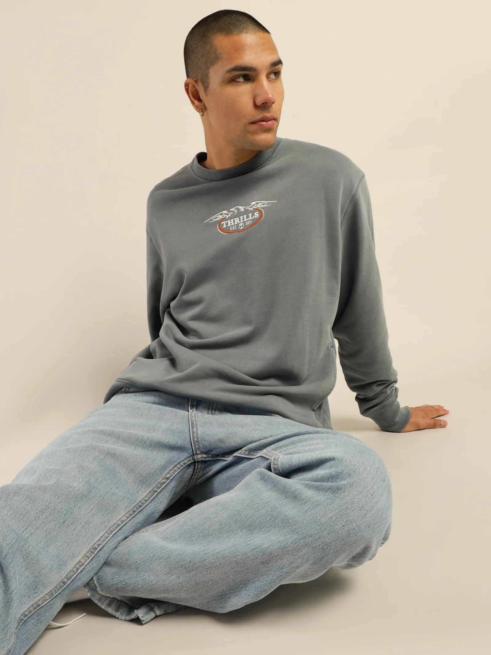 Eagle Badge Oversize Crew - Image 2