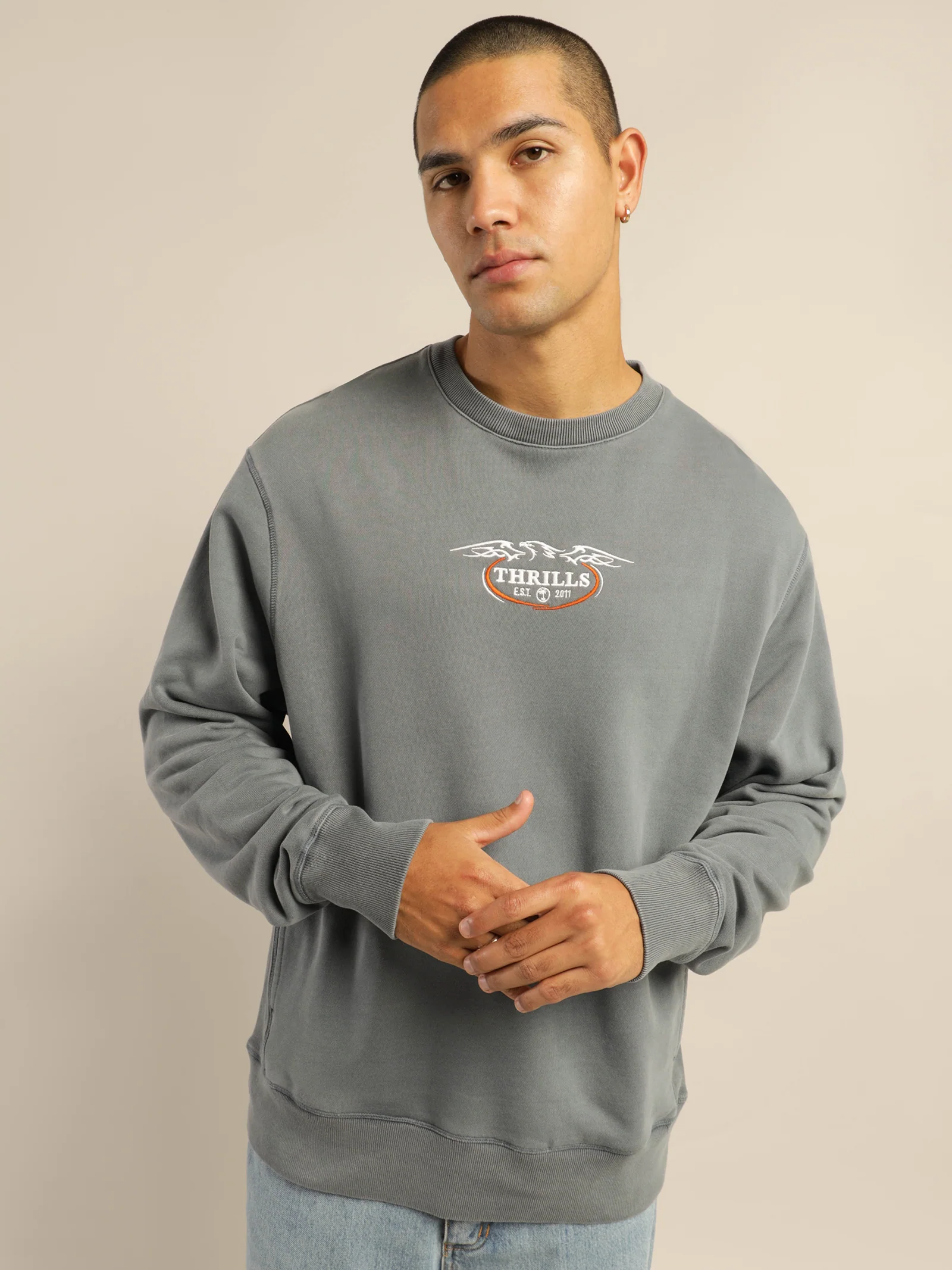 Eagle Badge Oversize Crew - Image 3