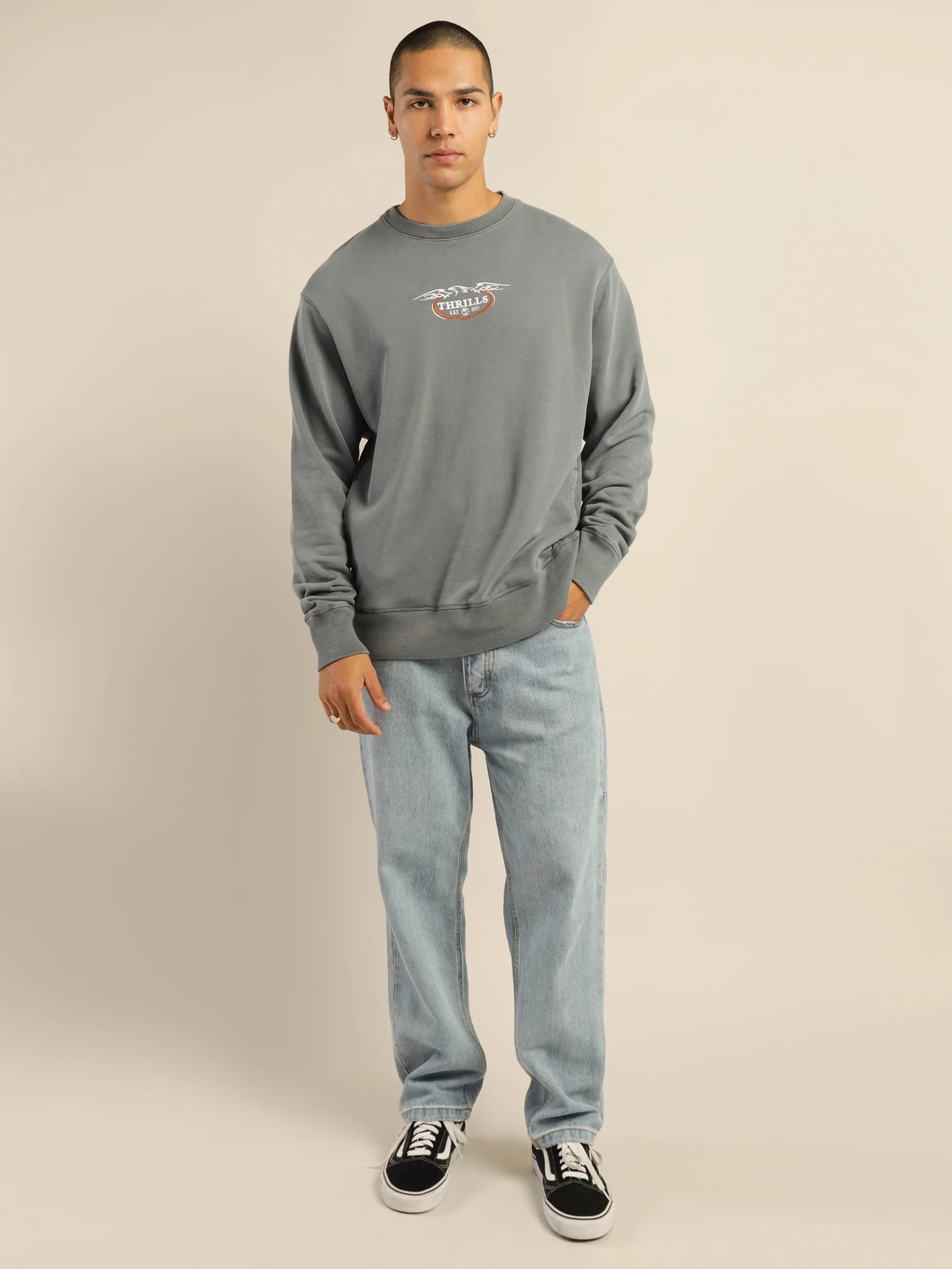 Eagle Badge Oversize Crew - Image 4