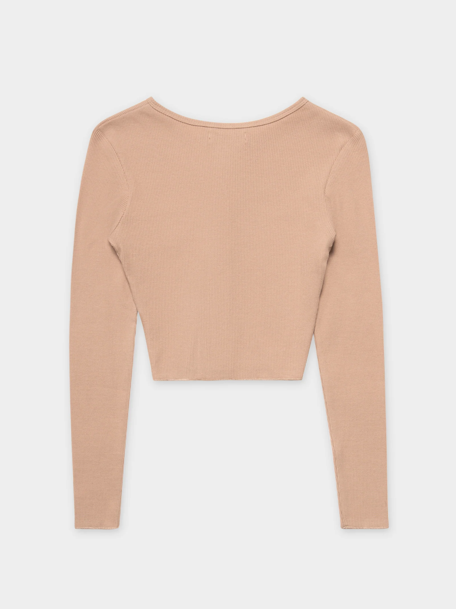 Eden Button Front Waffle T-Shirt - Image 8