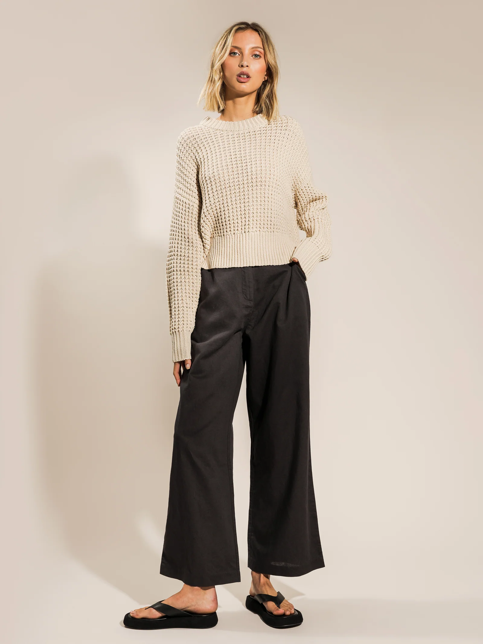 Eden Waffle Knit Jumper - Image 3