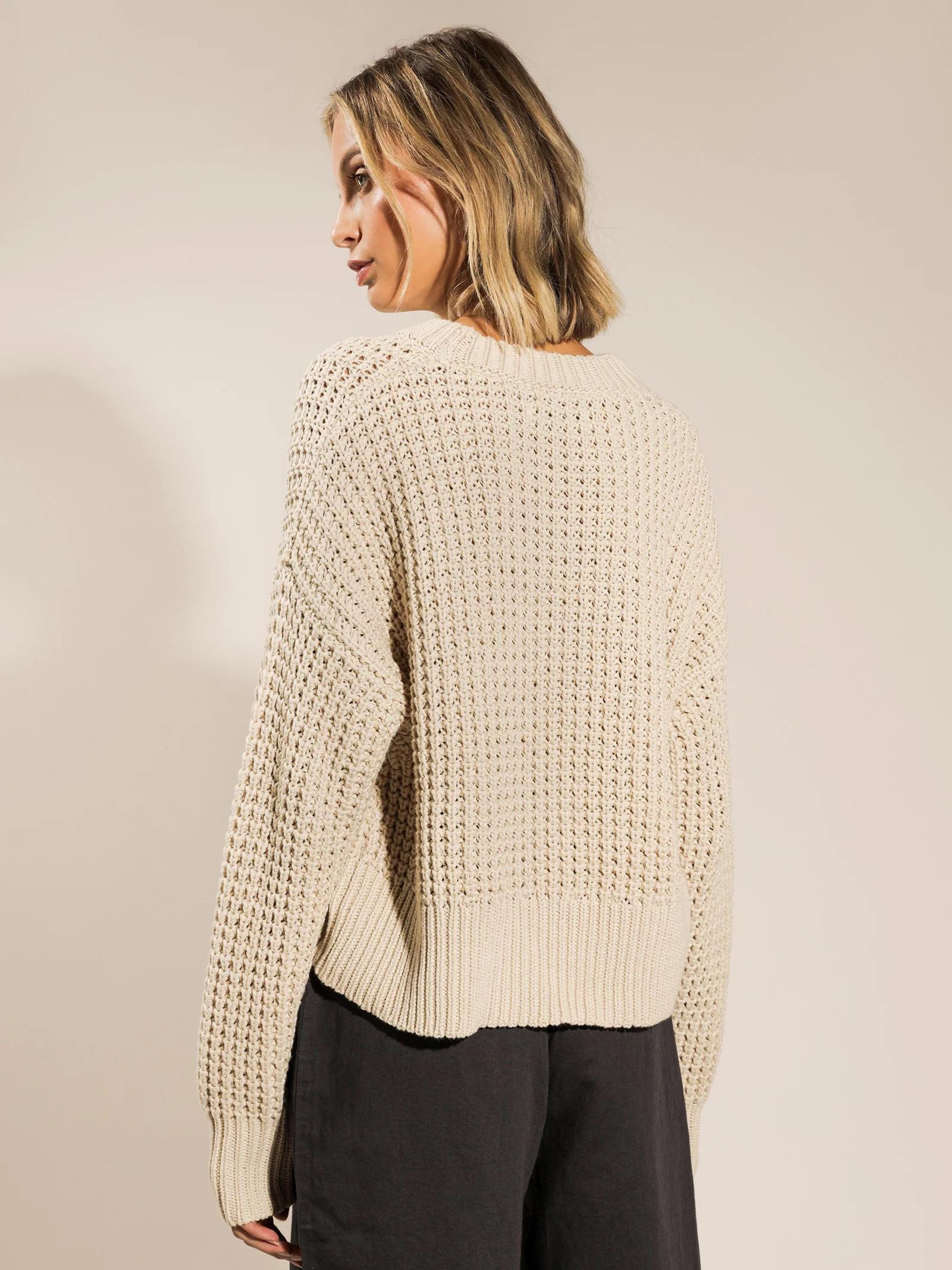 Eden Waffle Knit Jumper - Image 6