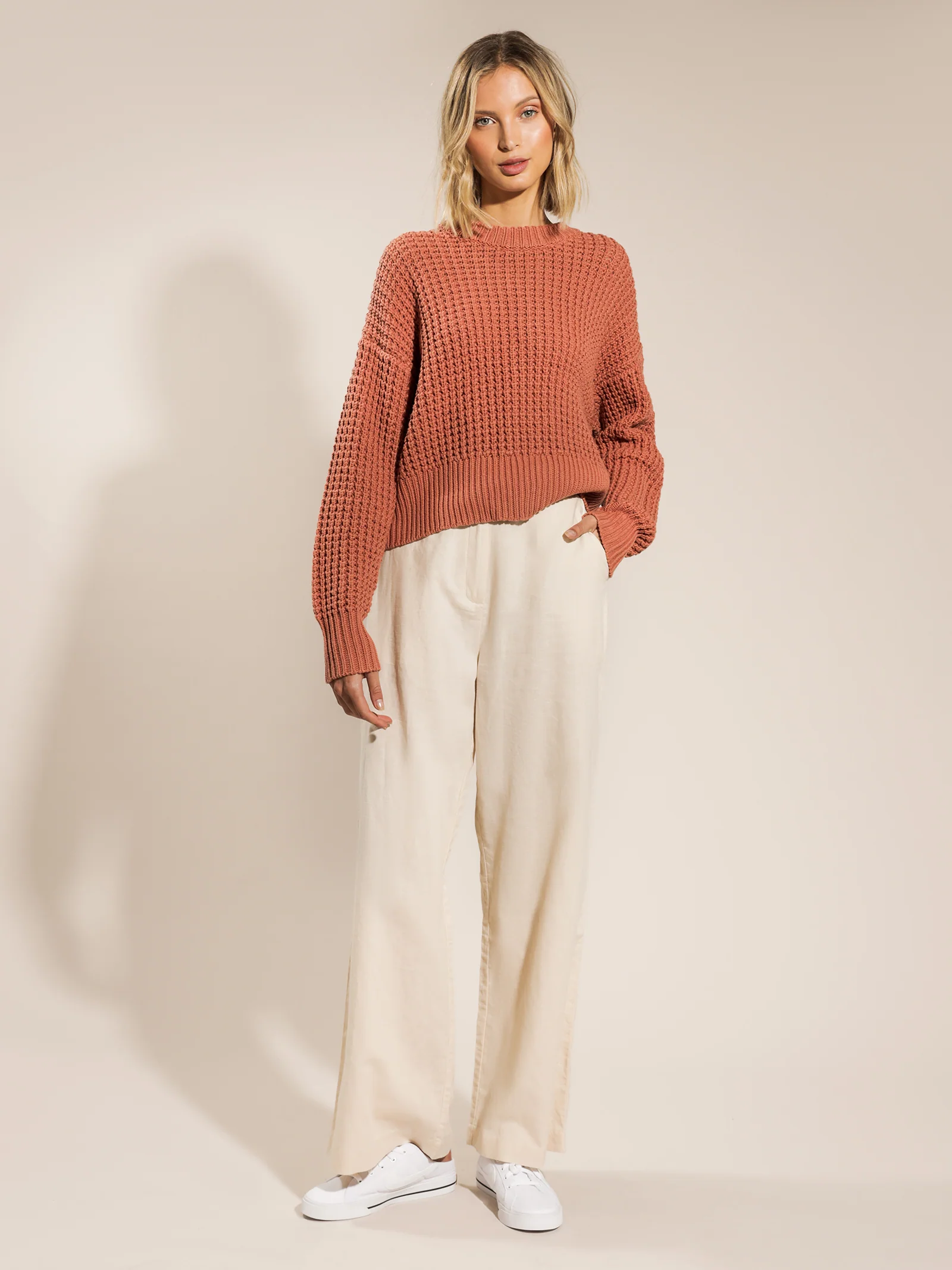Eden Waffle Knit Jumper - Image 4
