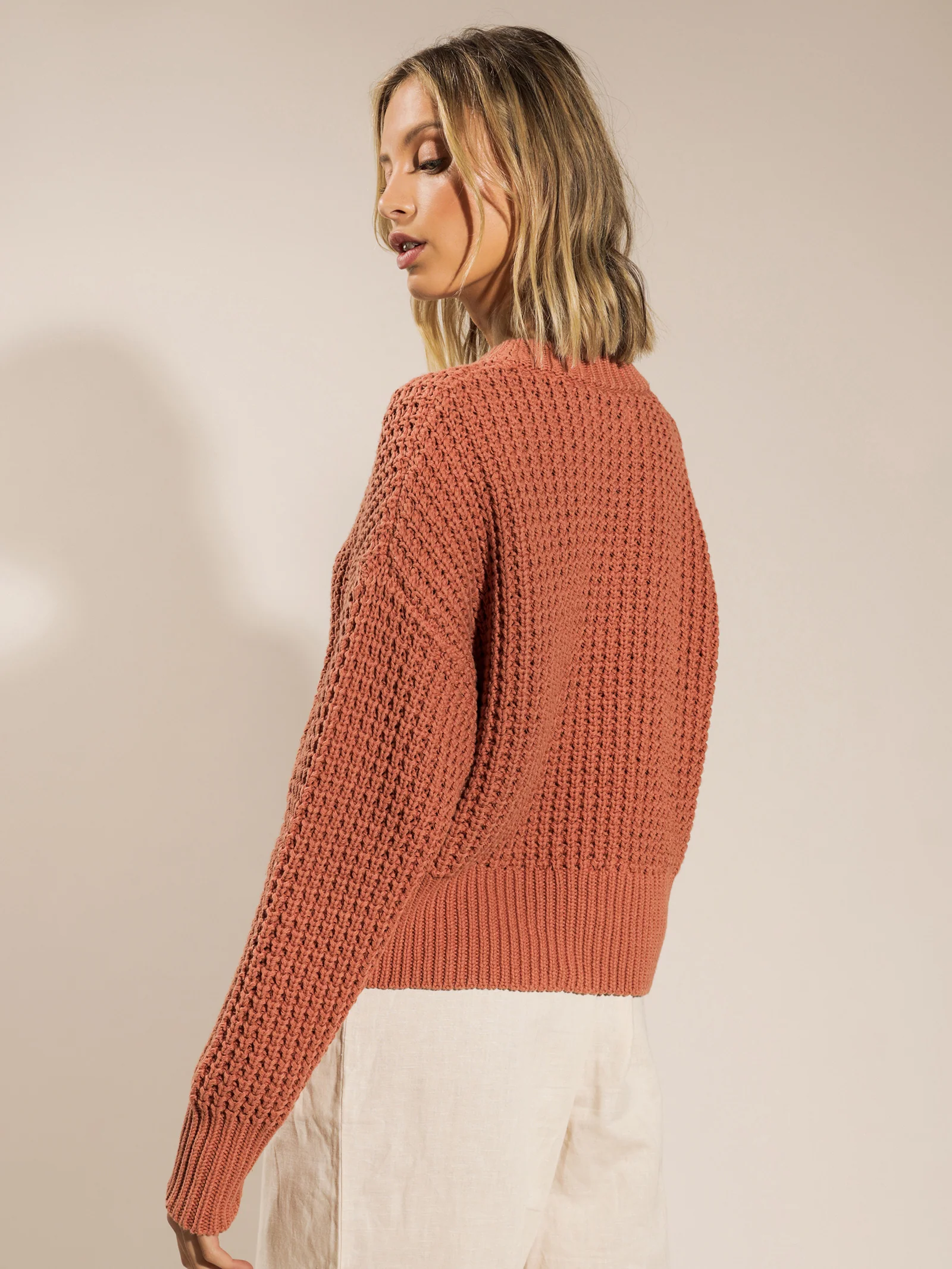 Eden Waffle Knit Jumper - Image 6