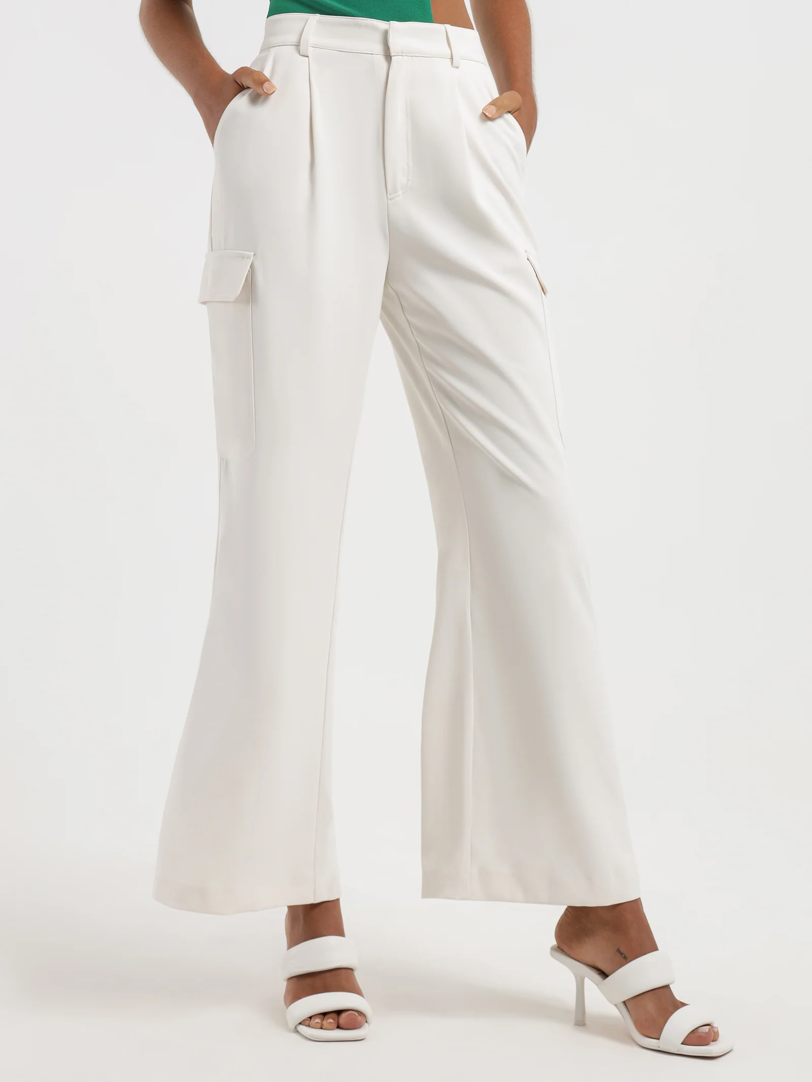 Edwina Wide-Leg Twill Cargo Pants - Image 5