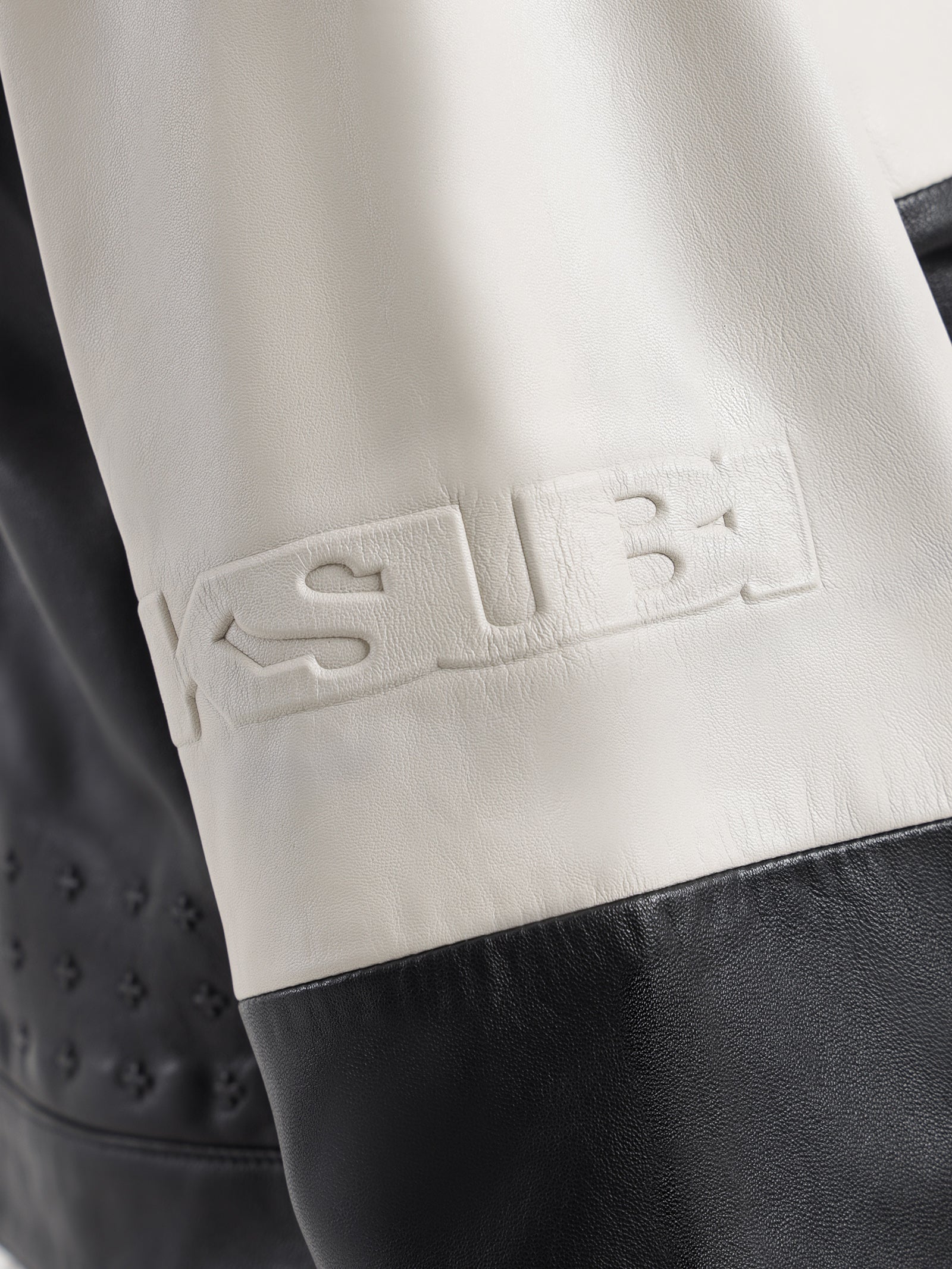 Emblem Boxy Biker Jacket - Image 3