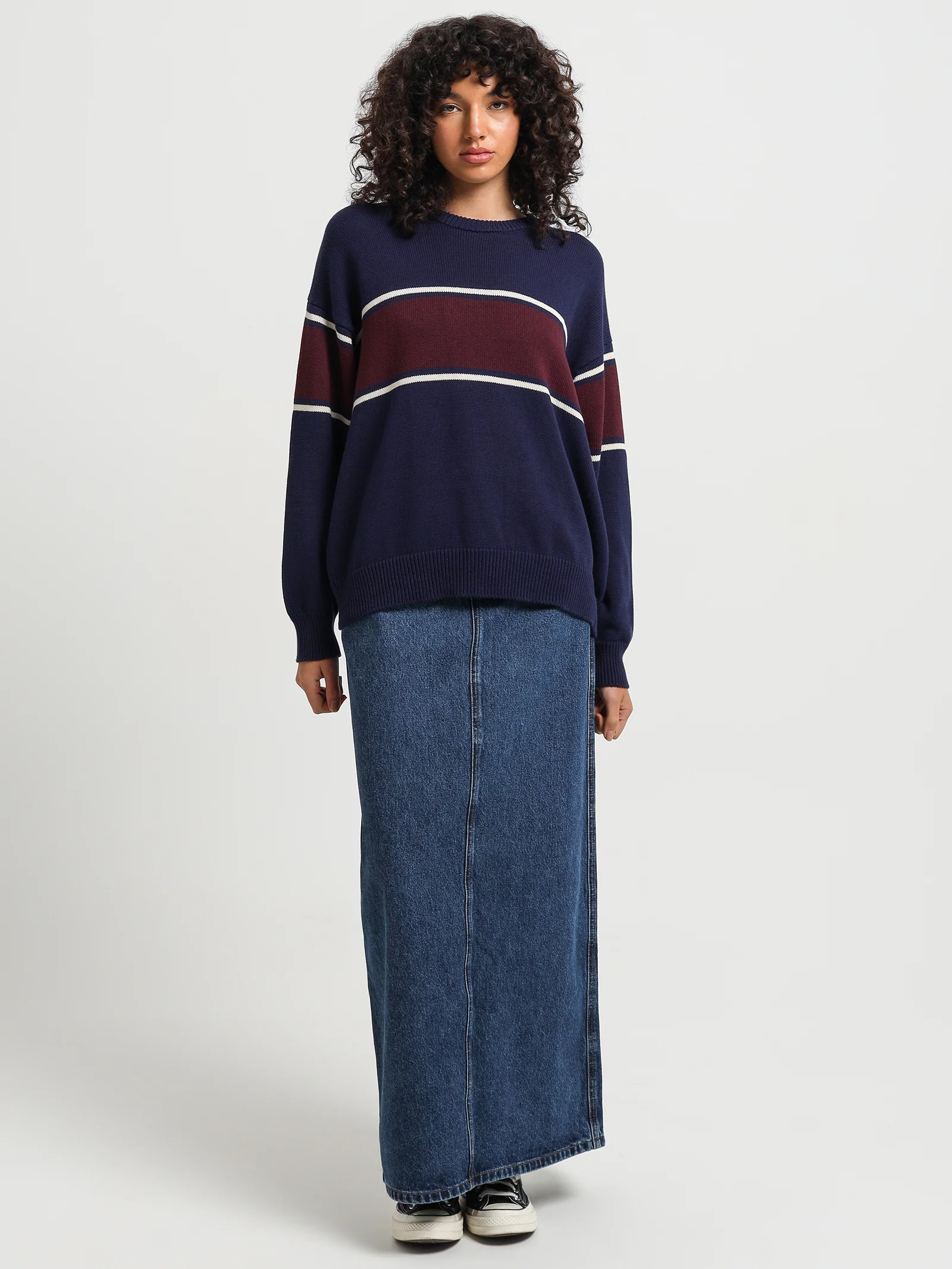 Emblem Panel Super Slouch Knit - Image 2