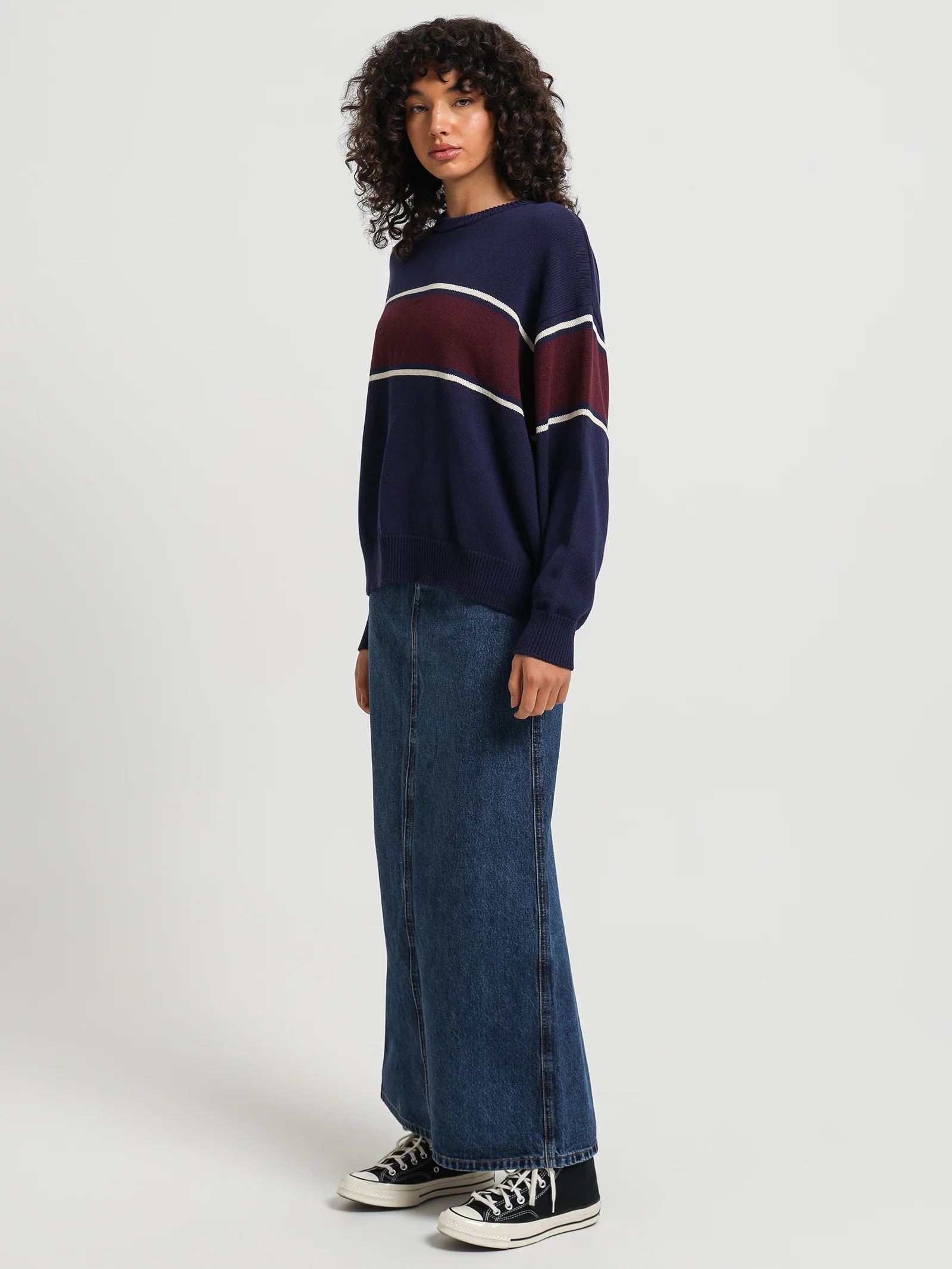 Emblem Panel Super Slouch Knit - Image 4