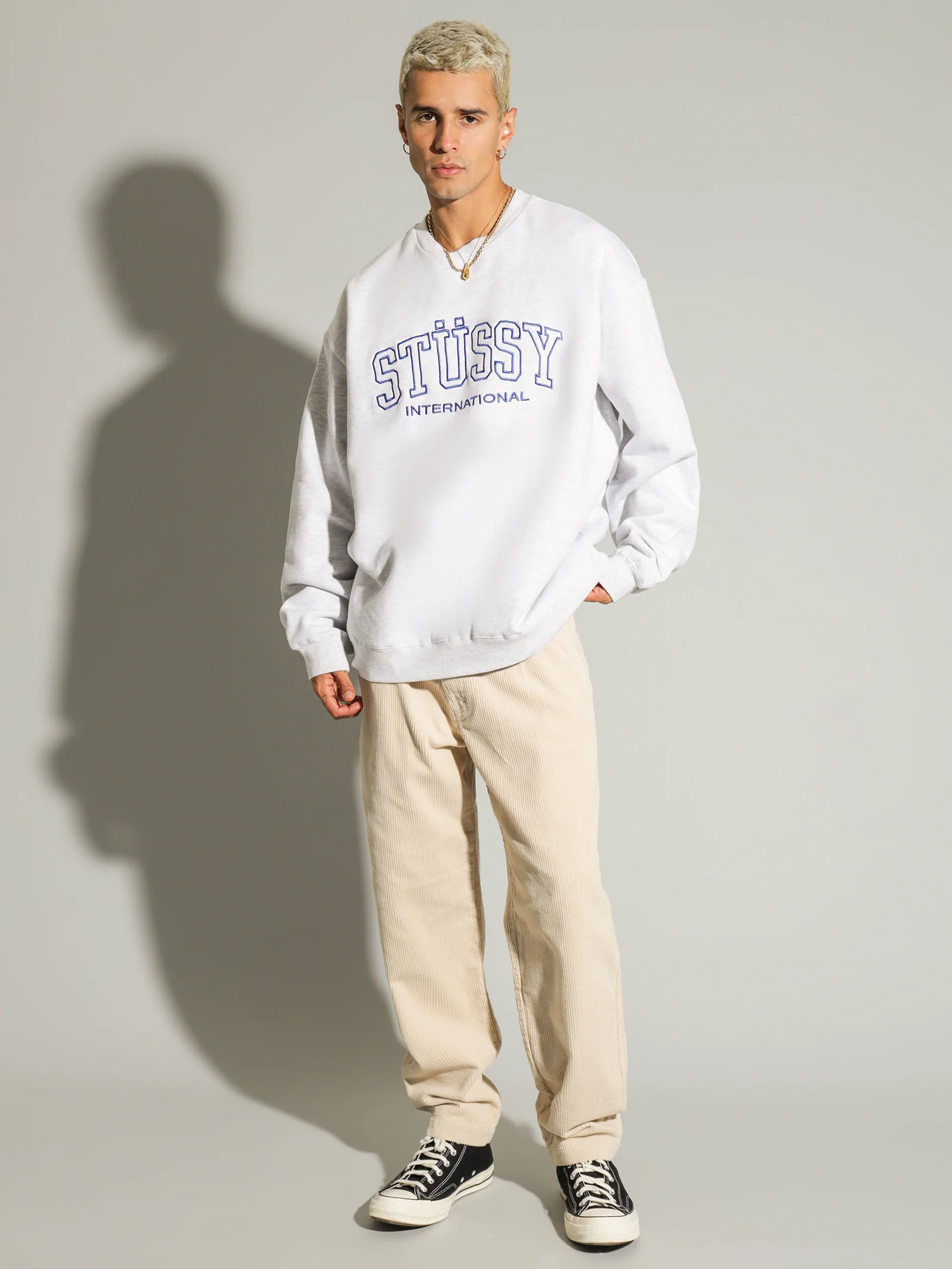 Embroidered College International Crew - Image 4