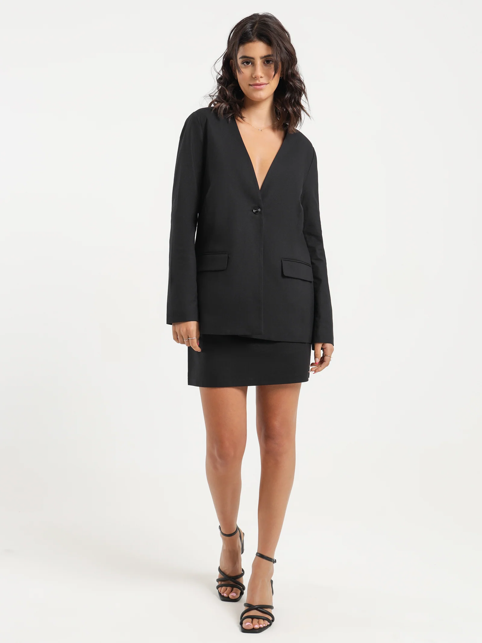 Emily Collarless Blazer - Image 2