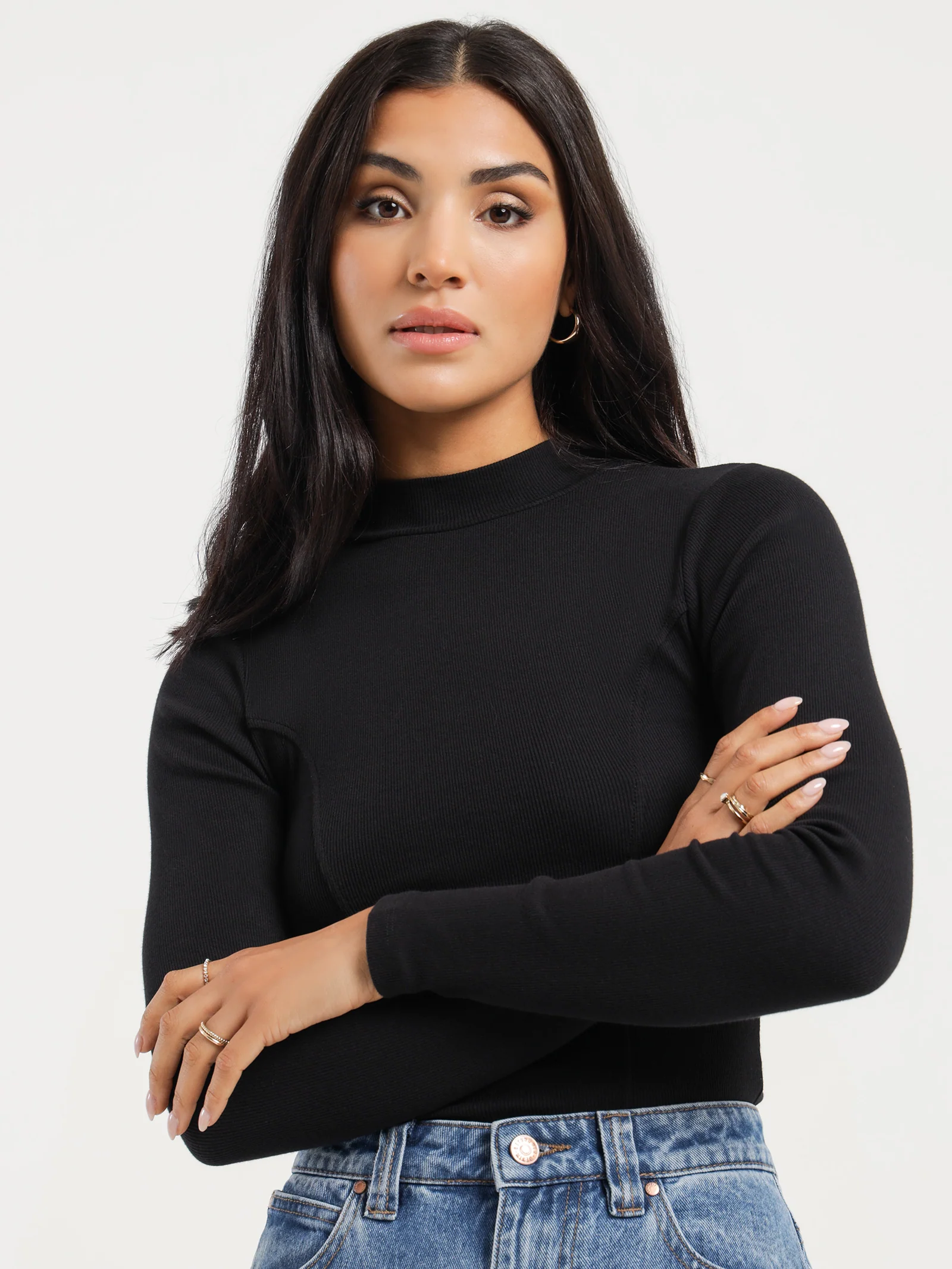 Emma High Neck Long Sleeve Top - Image 5