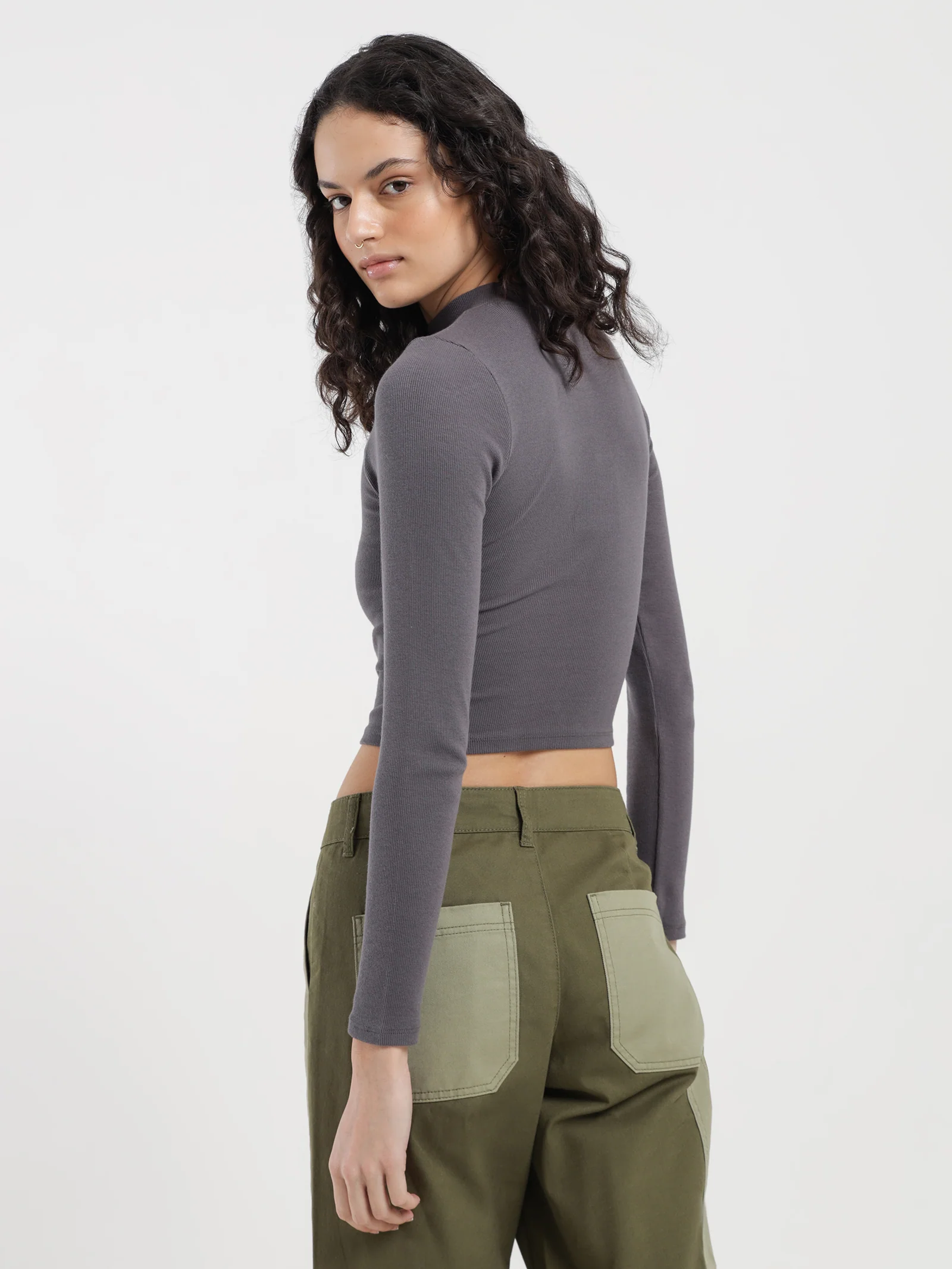 Emma High Neck Long Sleeve Top - Image 4