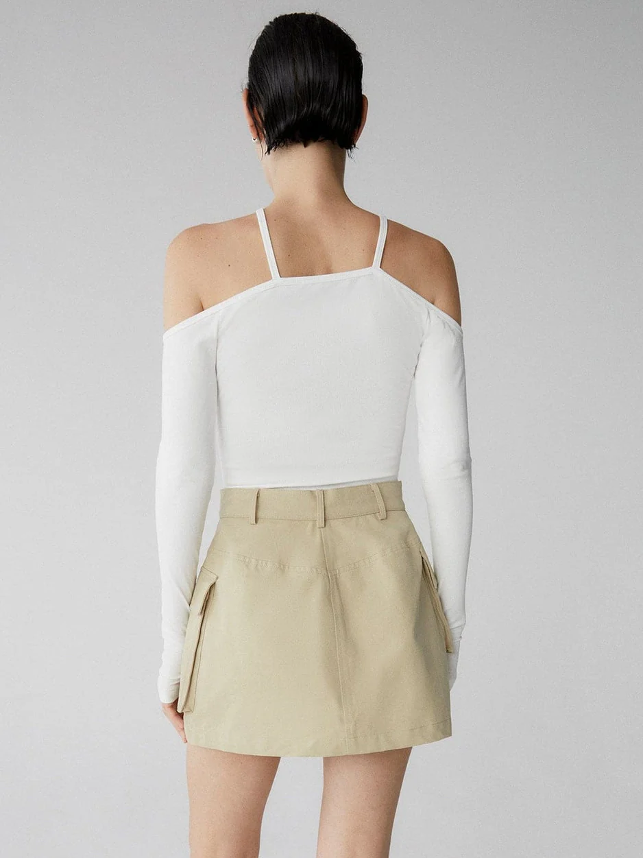 Emmett Ribbed Jersey Top - Image 3