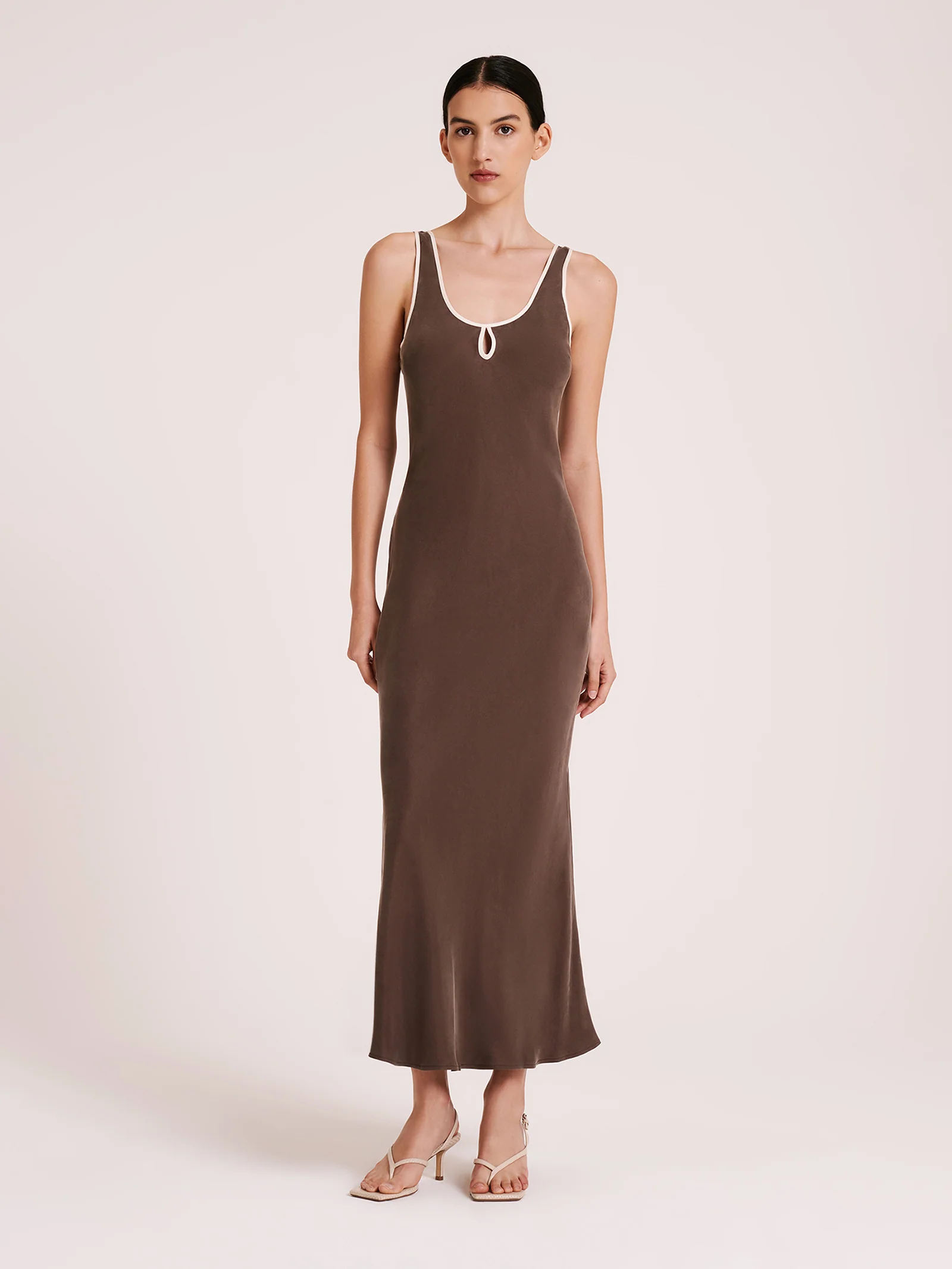 Enni Cupro Slip Dress - Image 2