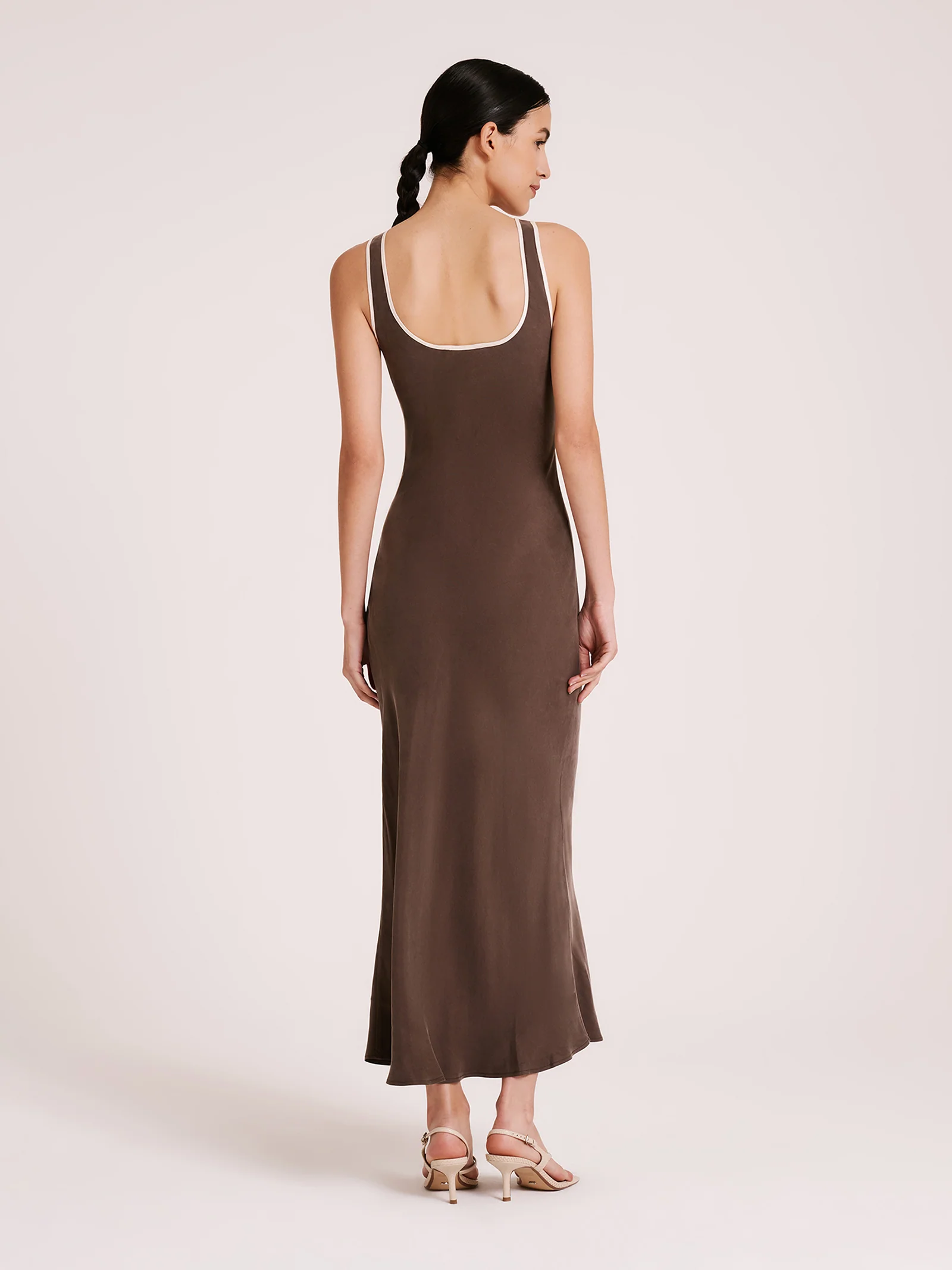 Enni Cupro Slip Dress - Image 4