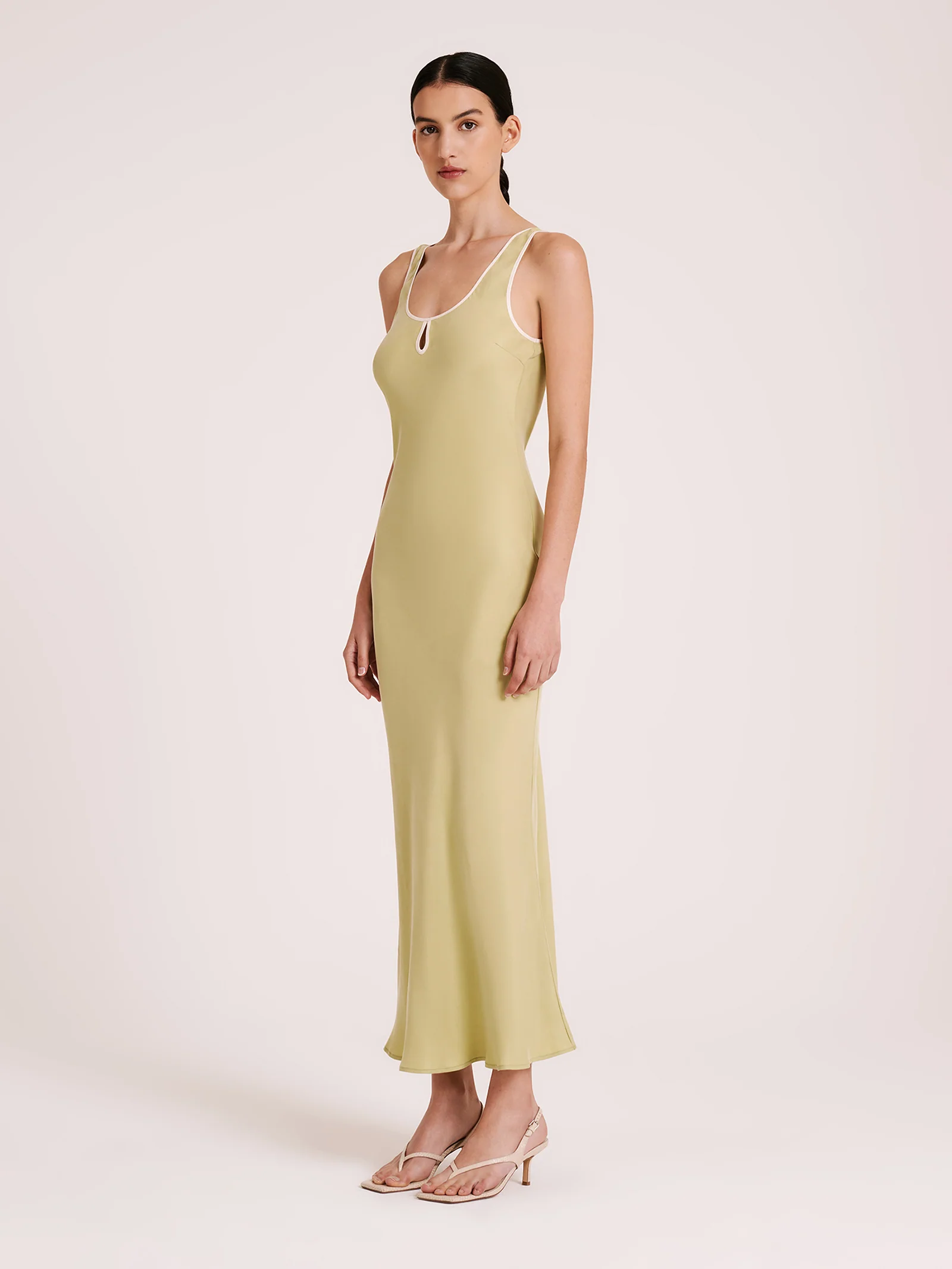 Enni Cupro Slip Dress - Image 2