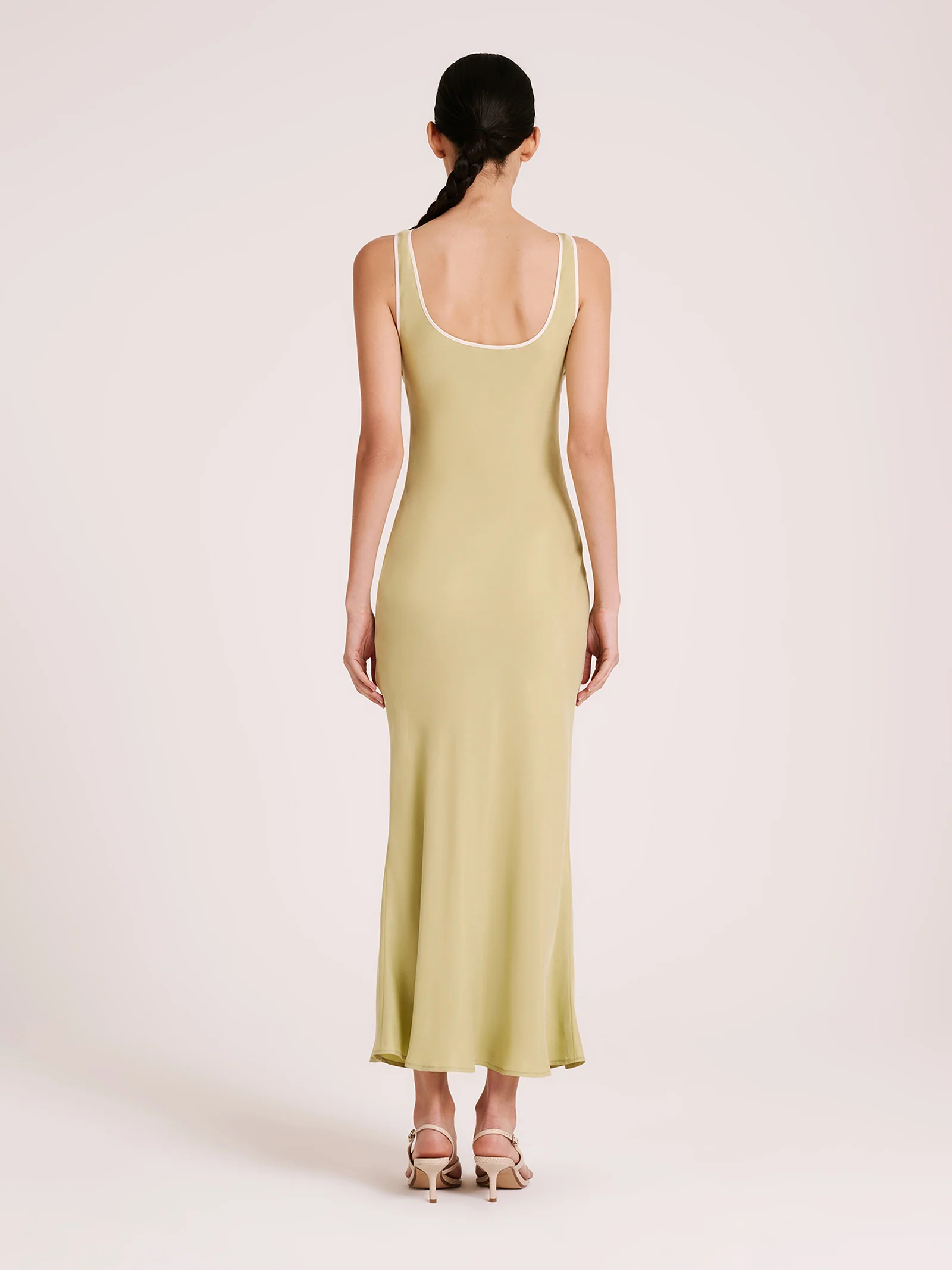 Enni Cupro Slip Dress - Image 3