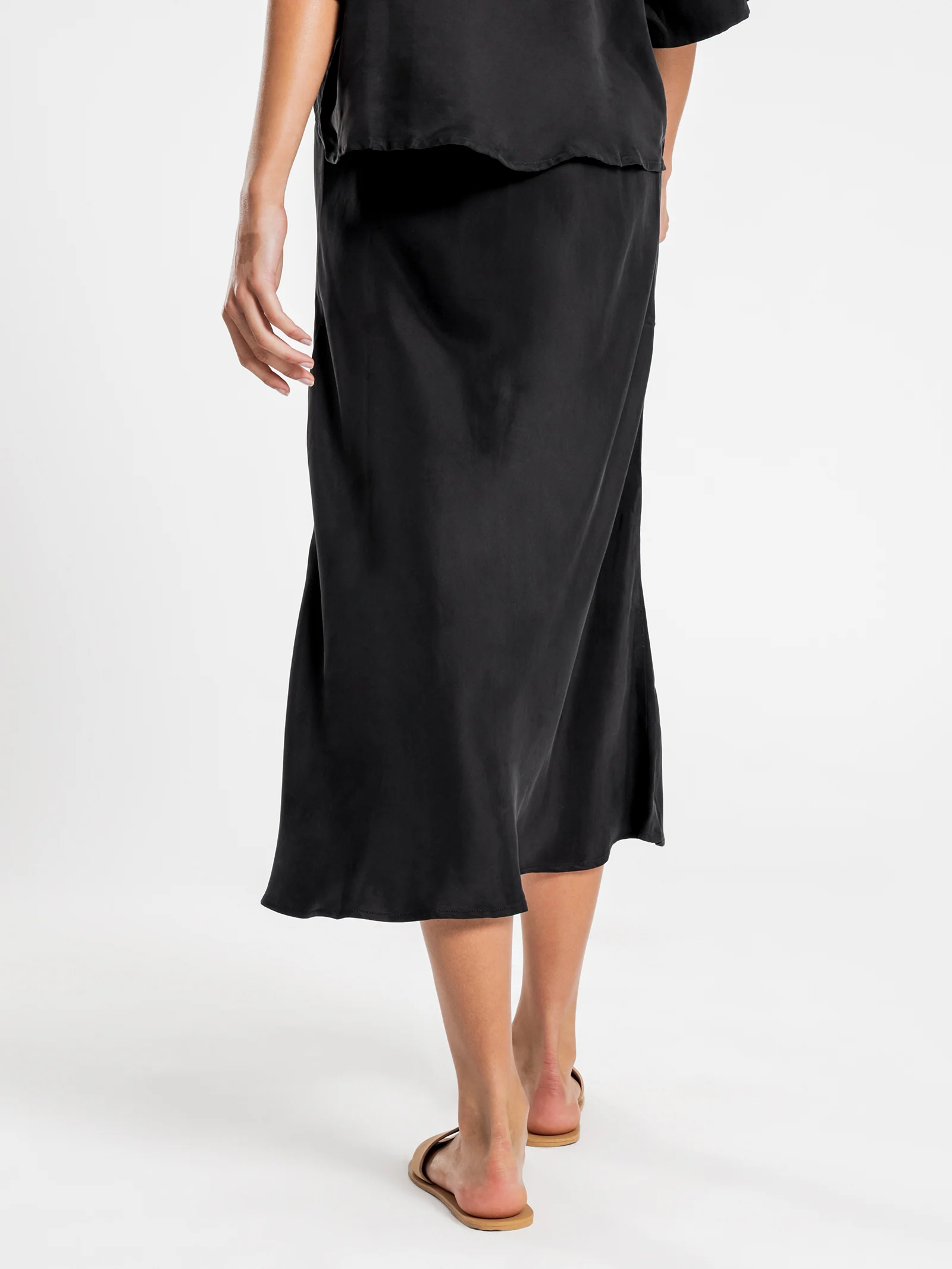 Esme Cupro Midi Skirt - Image 2