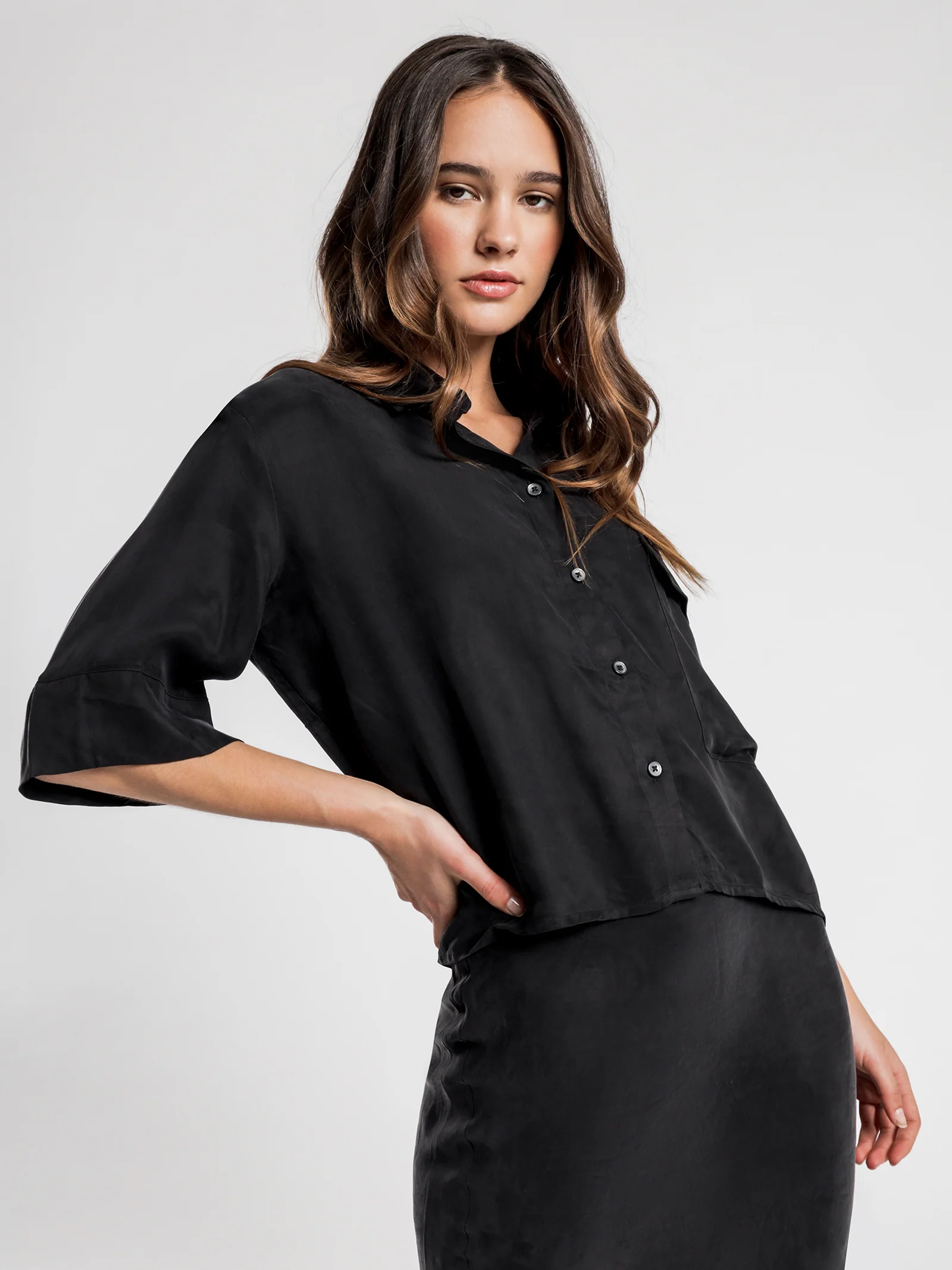 Esme Cupro Shirt - Image 3