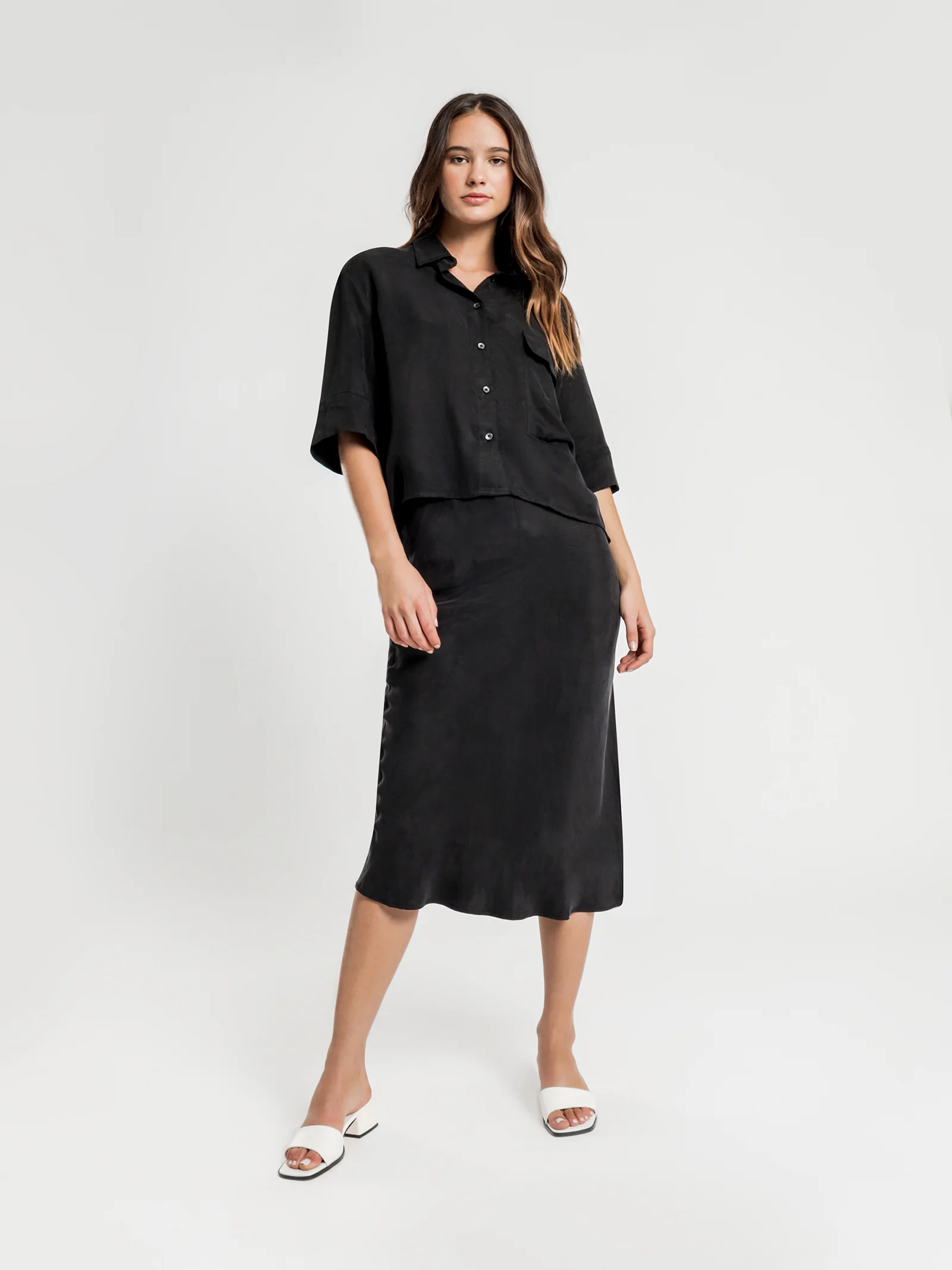 Esme Cupro Shirt - Image 5