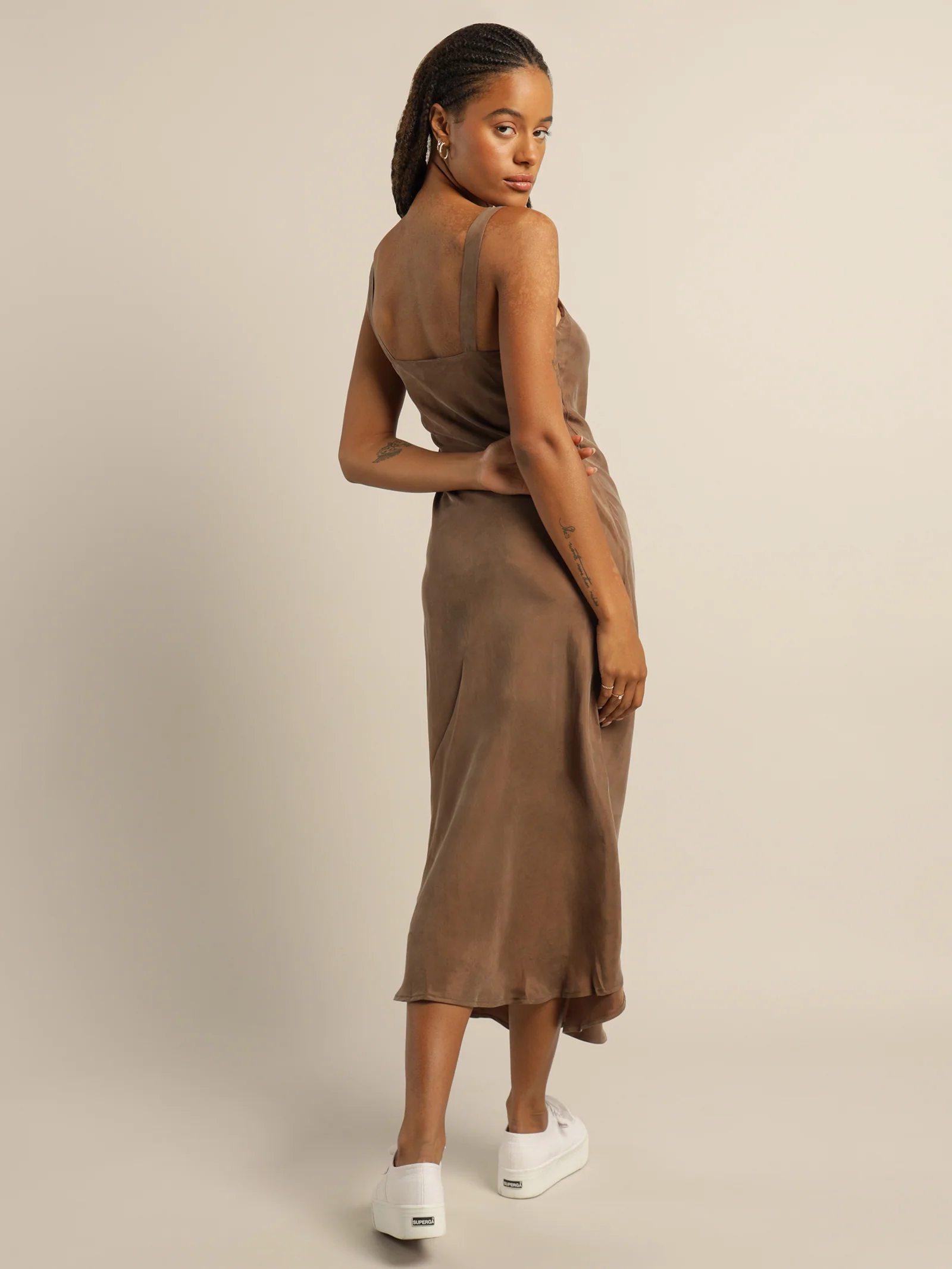 Esme Cupro Slip Dress - Image 6
