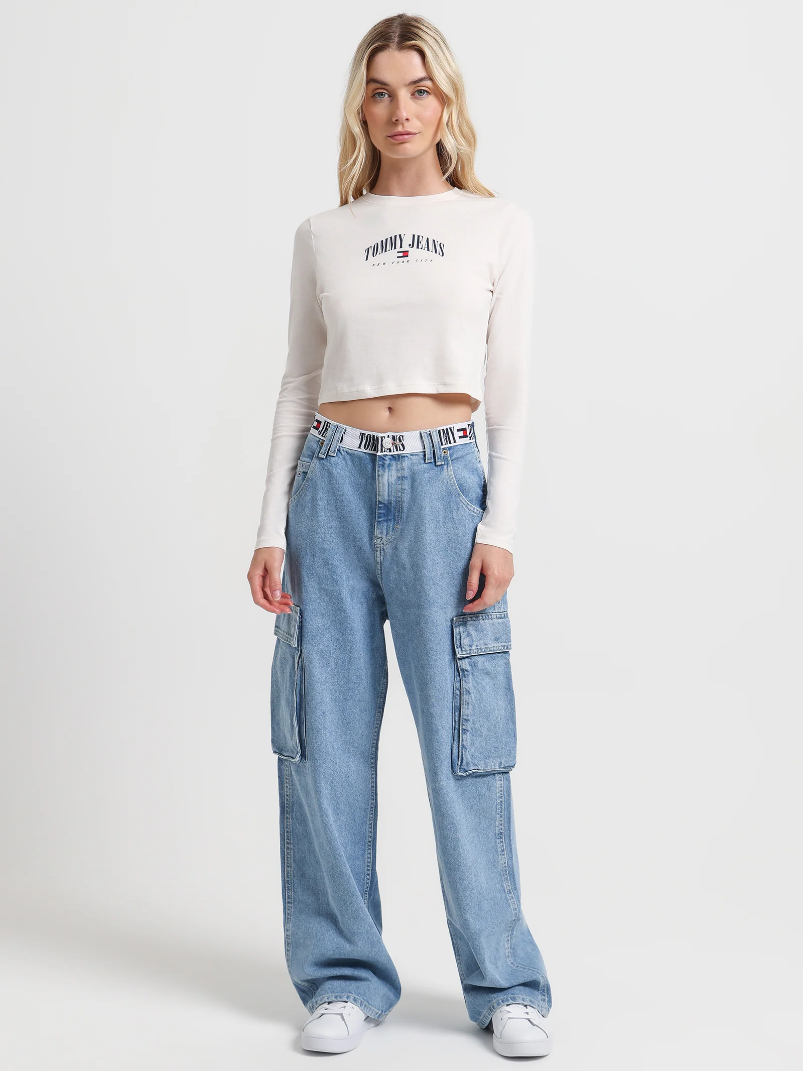 Essential Cropped Long Sleeve T-Shirt - Image 2