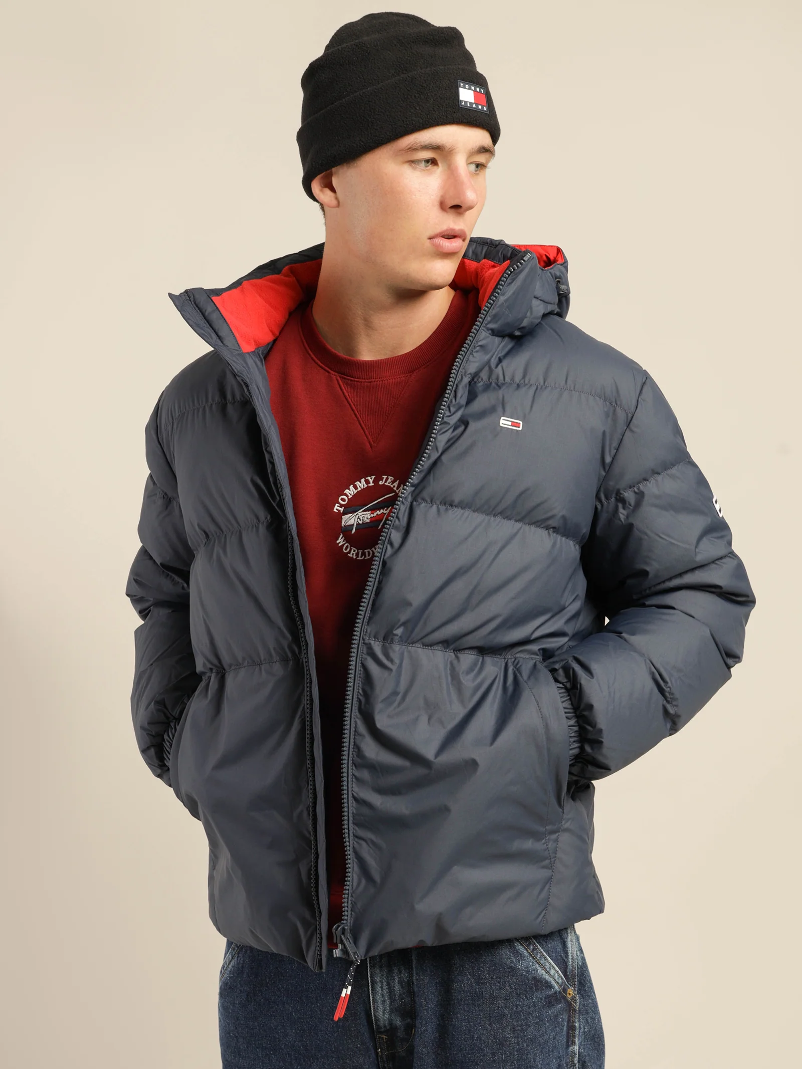 Essential Down Hooded Jacket - Image 3