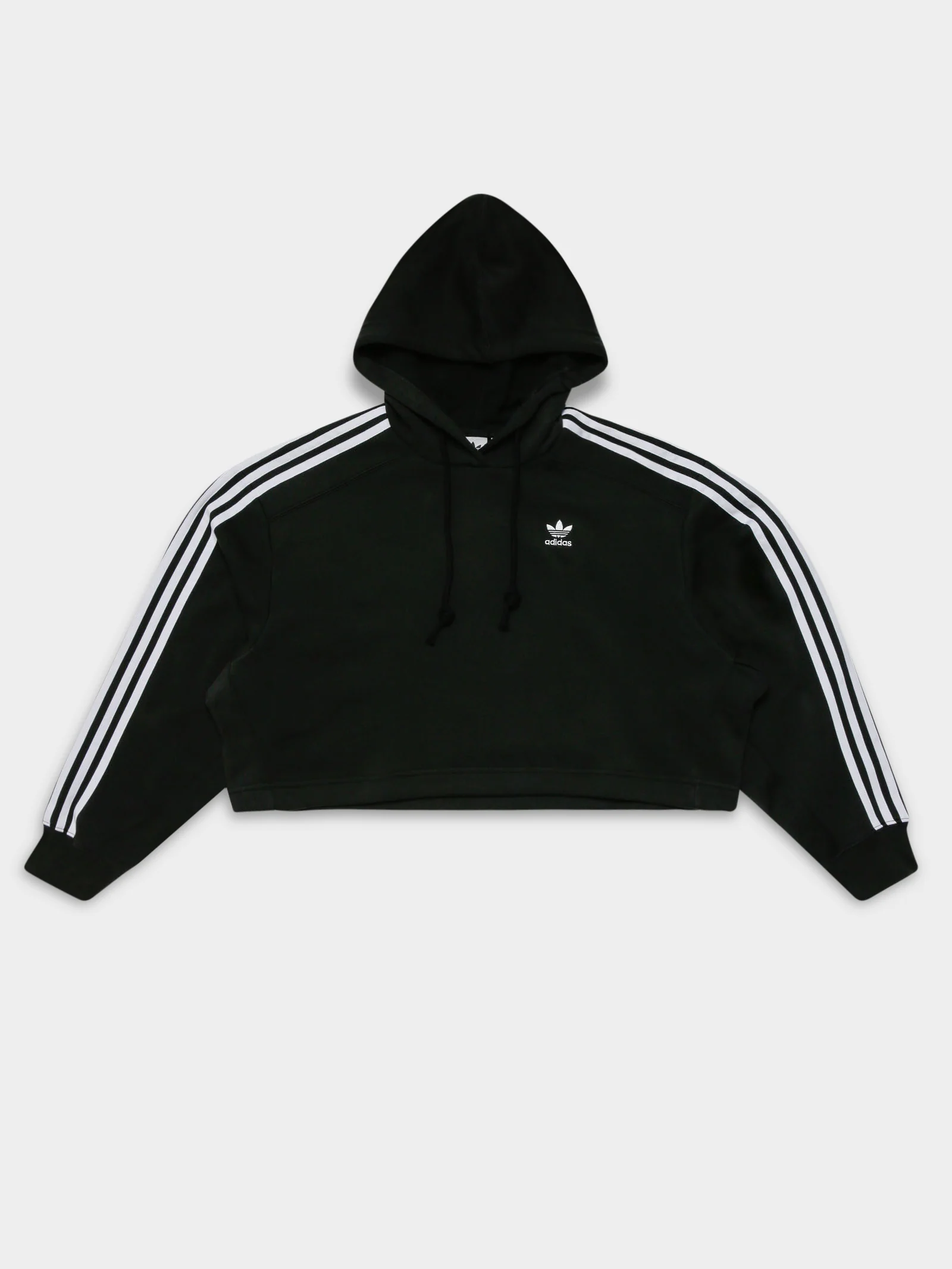 Essentials Crop 3-Stripes Hoodie - Image 7