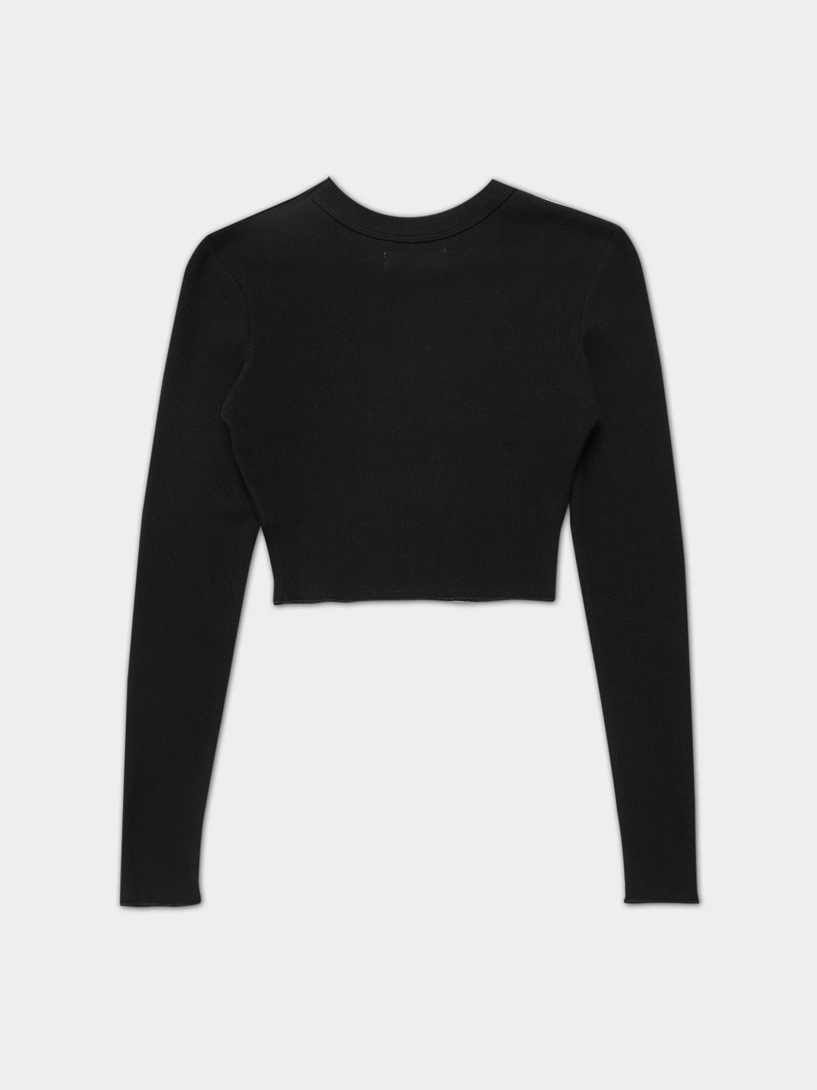 Essentials Long Sleeve Waffle Top - Image 2