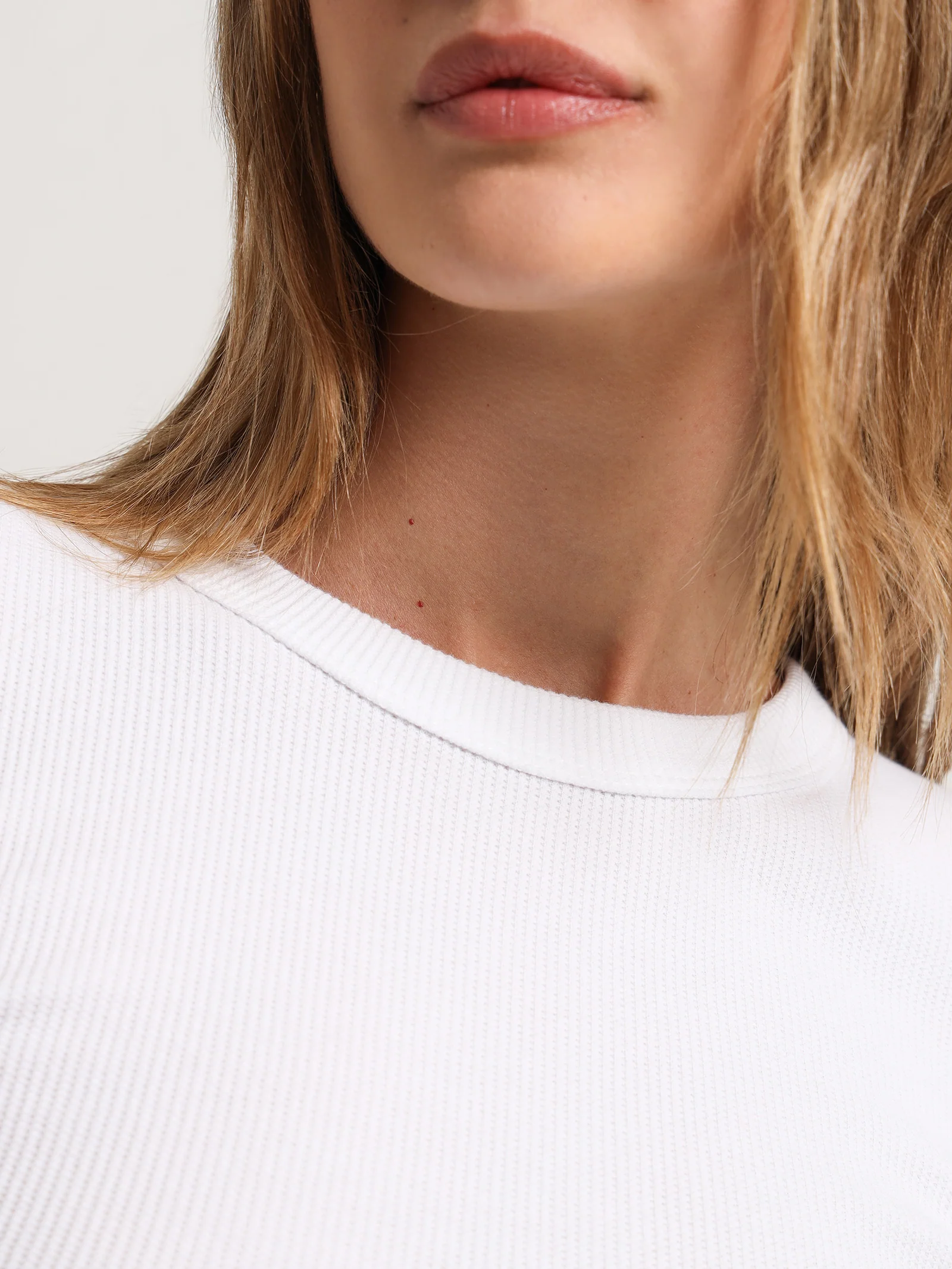 Essentials Long Sleeve Waffle Top - Image 3