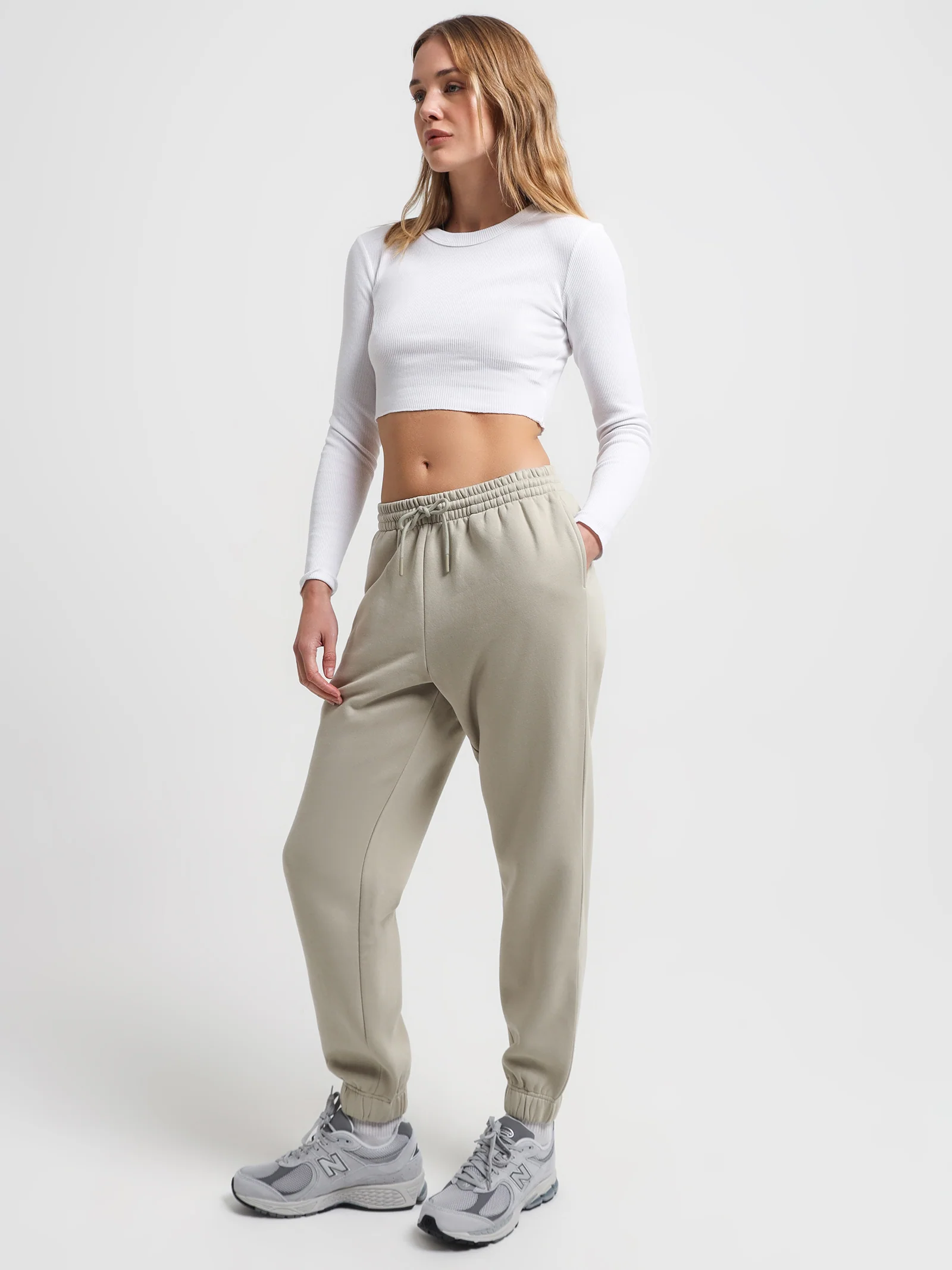 Essentials Long Sleeve Waffle Top - Image 4