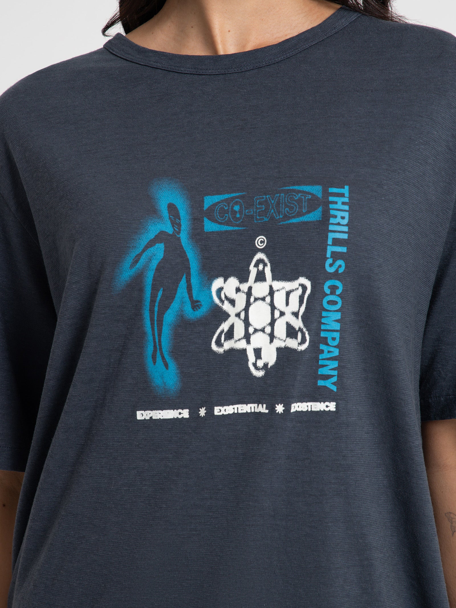 Euphoric Co-Existence Hemp Box Fit T-Shirt - Image 3