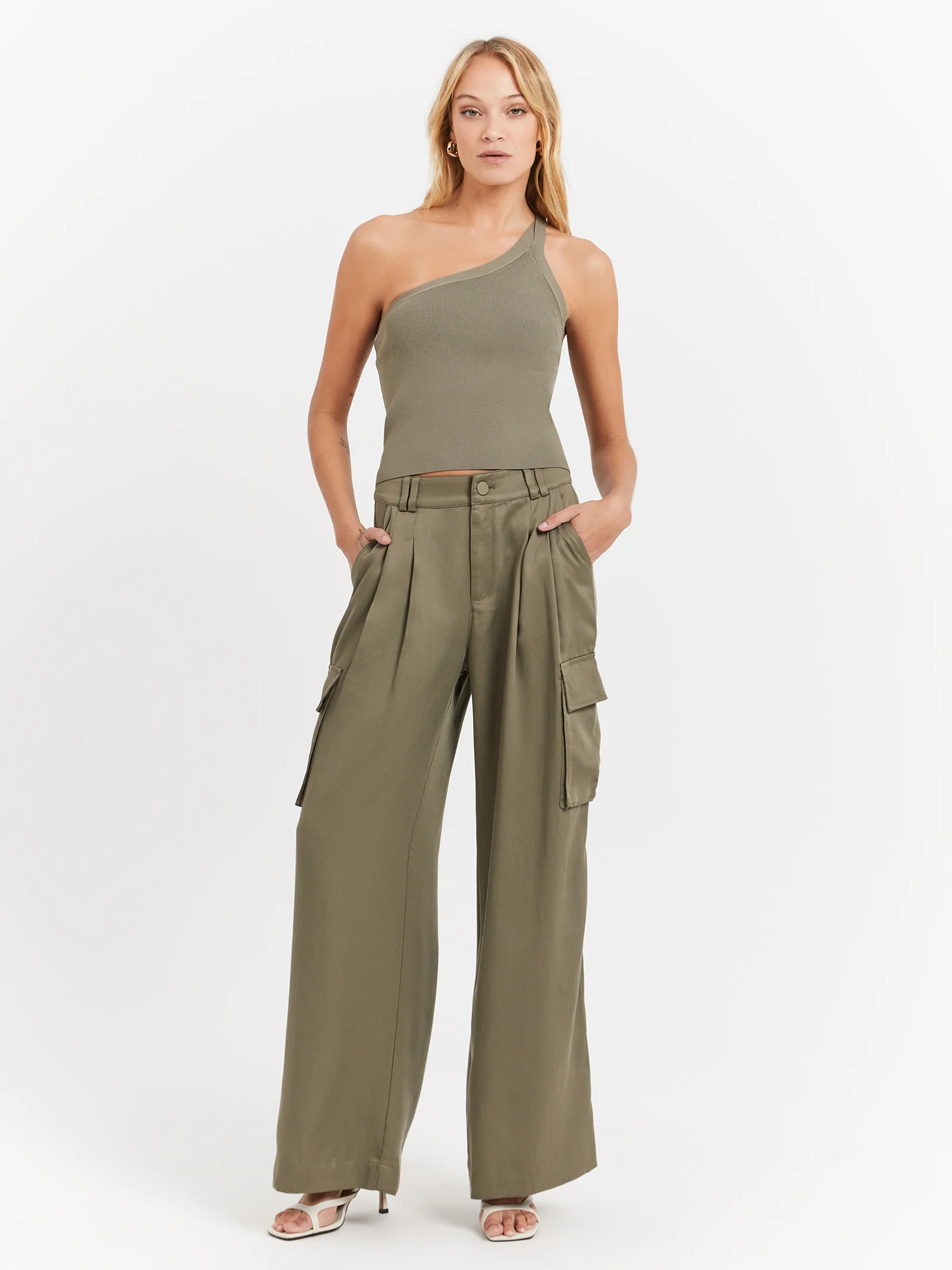 Evie Luxe Assymetric Knit Tank - Image 2
