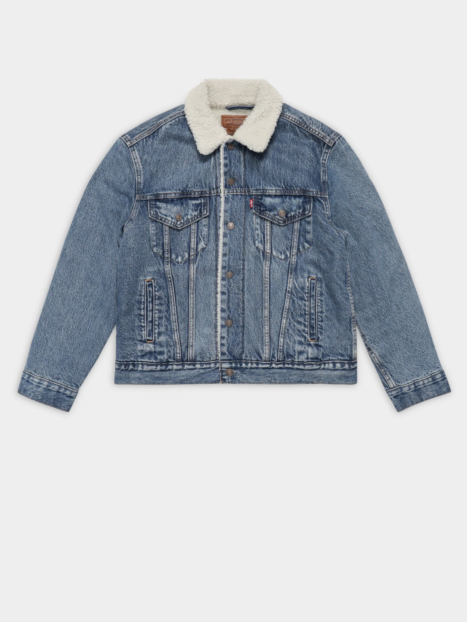 Ex Boyfriend Sherpa Trucker Jacket - Image 6