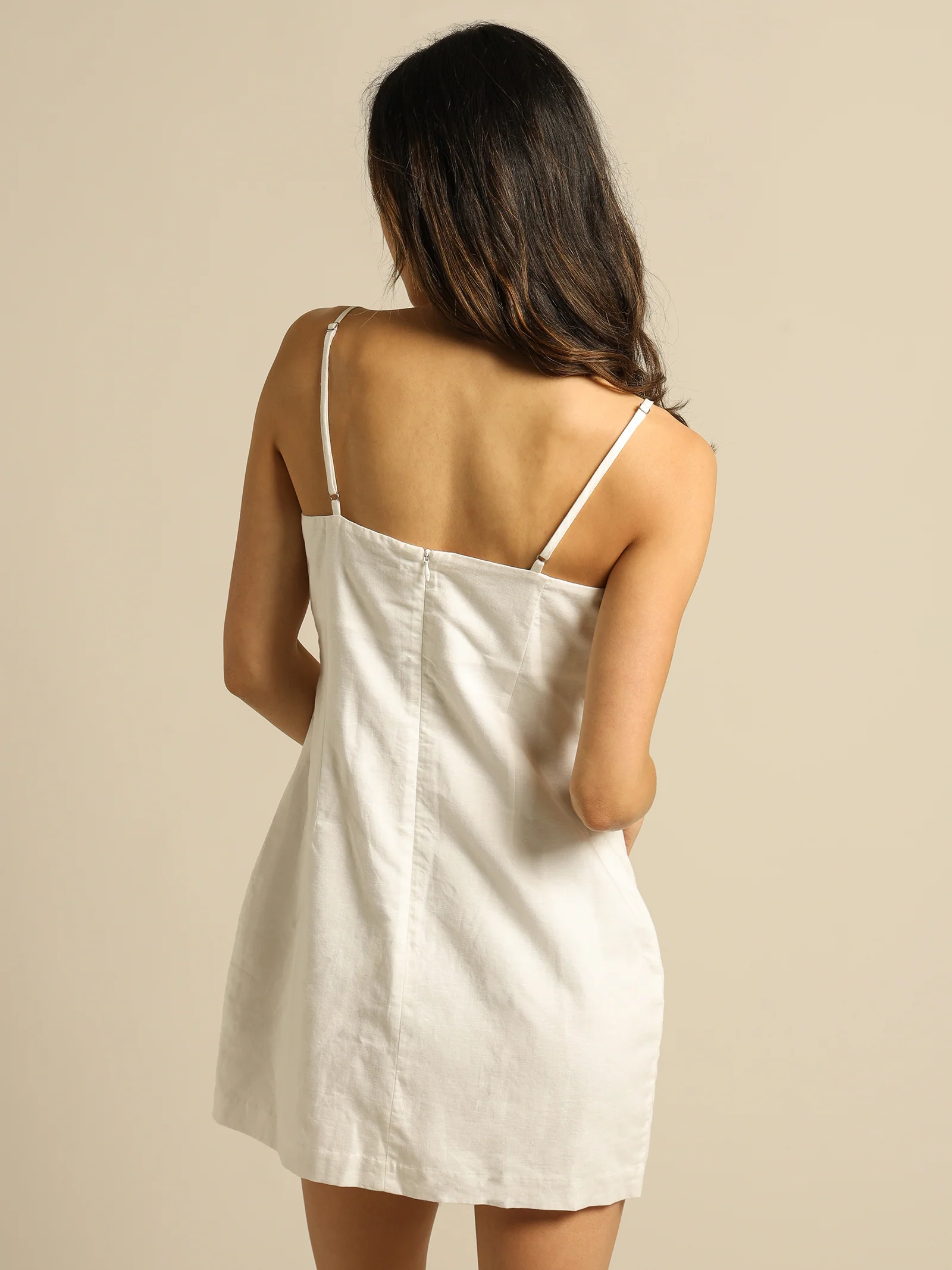 Ezra Linen Mini Dress - Image 6