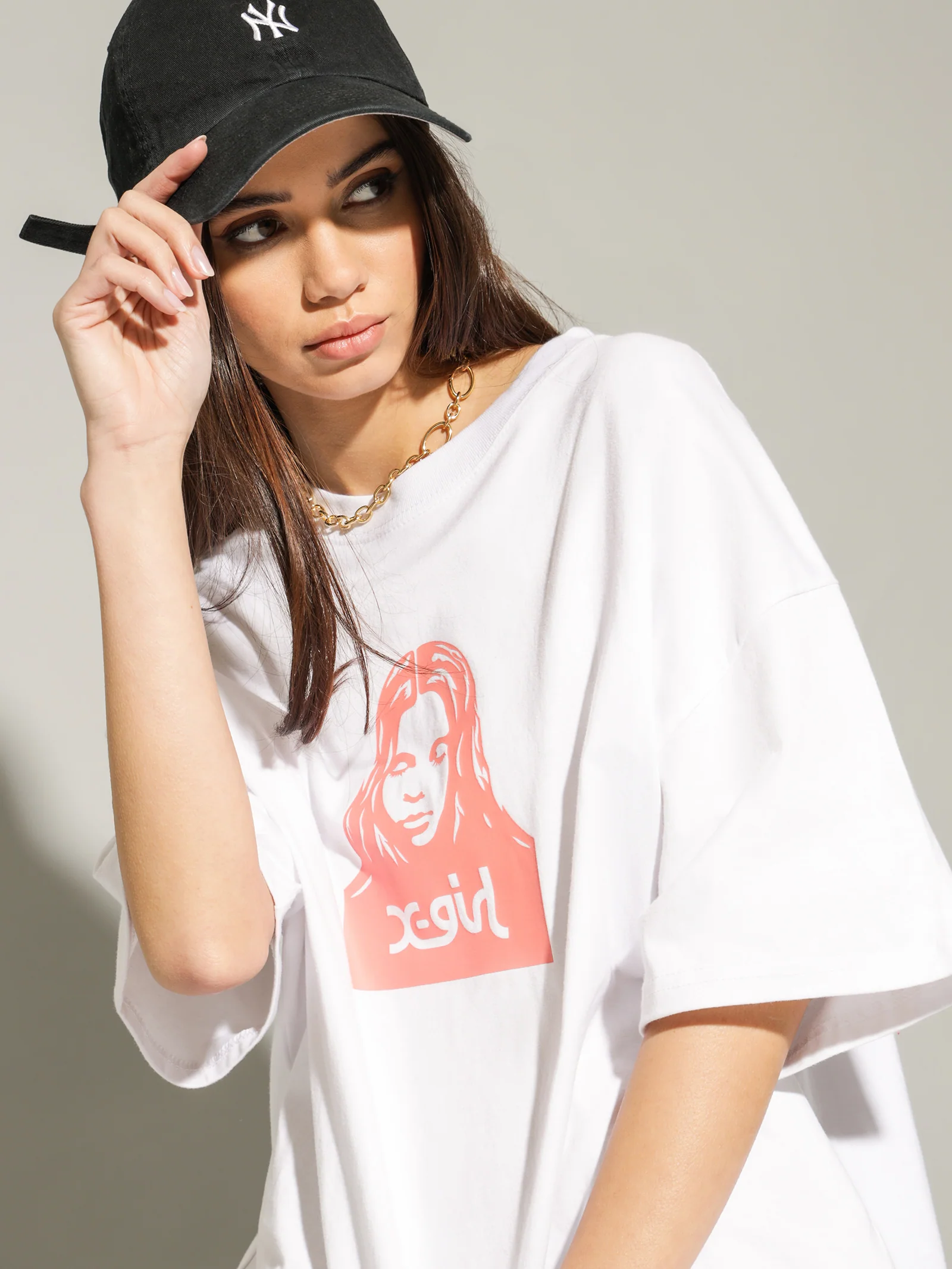 Face Oversized T-Shirt Dress - Image 4