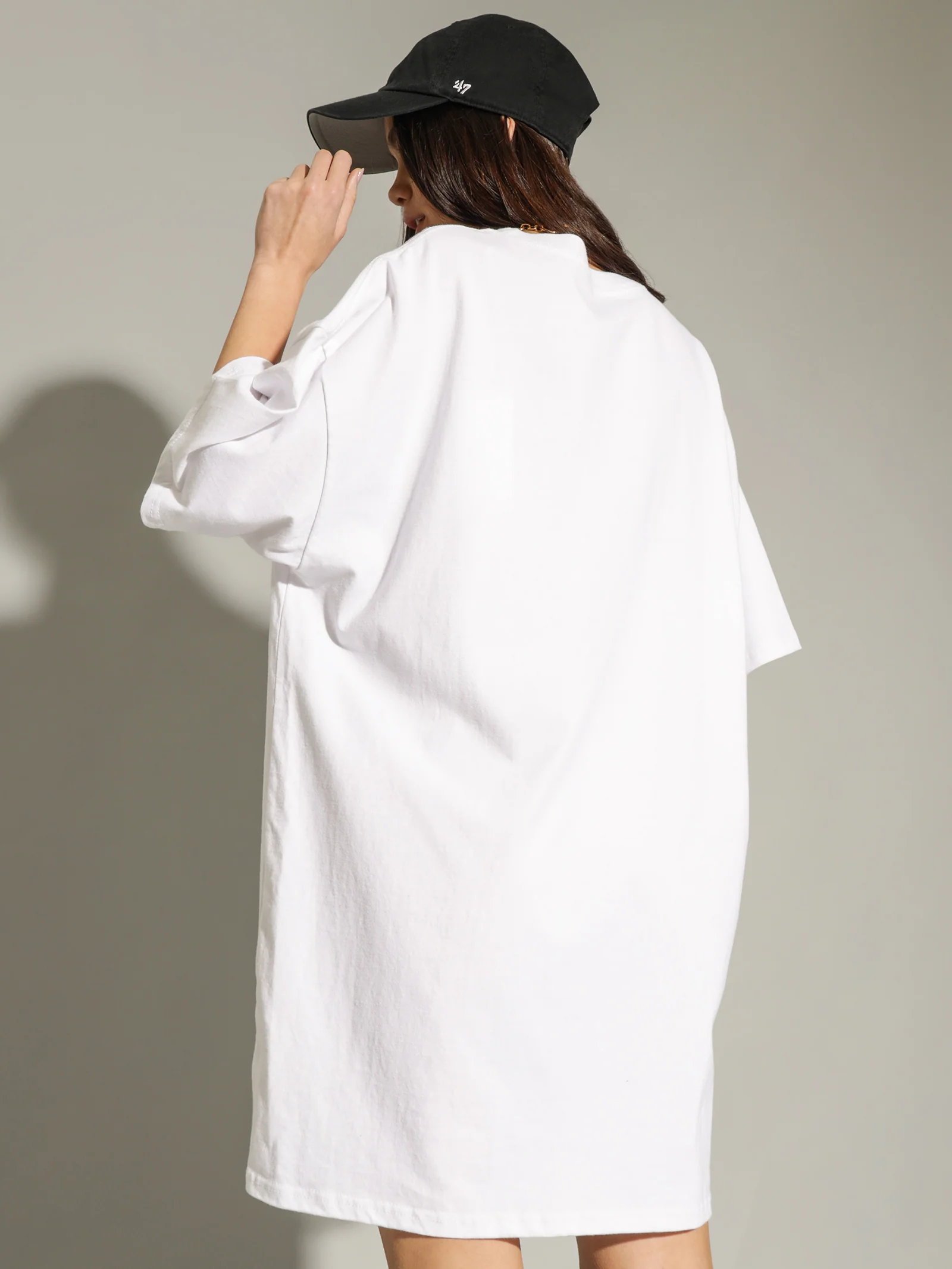Face Oversized T-Shirt Dress - Image 6