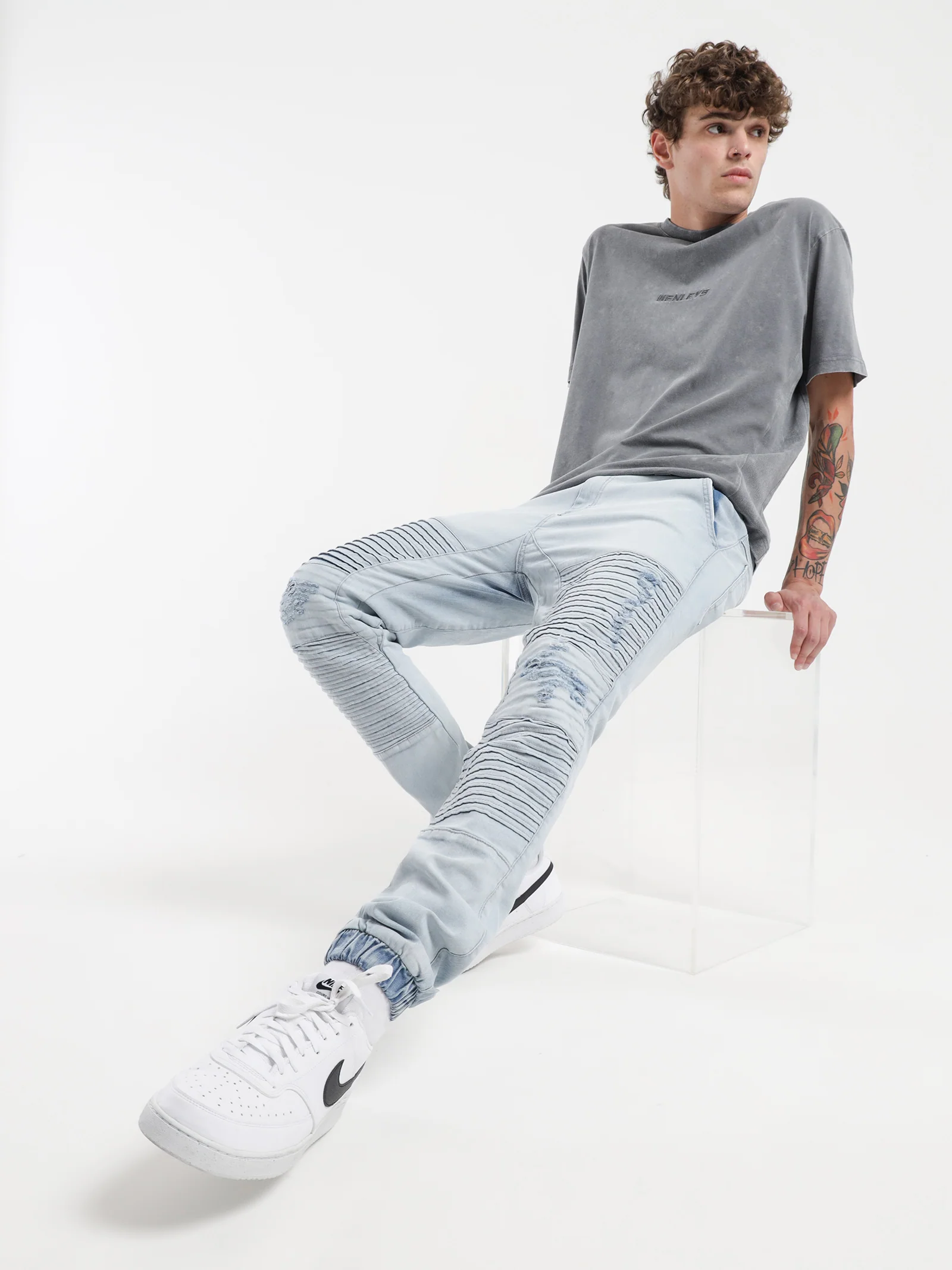 Falcon Moto Denim Jeans - Image 4