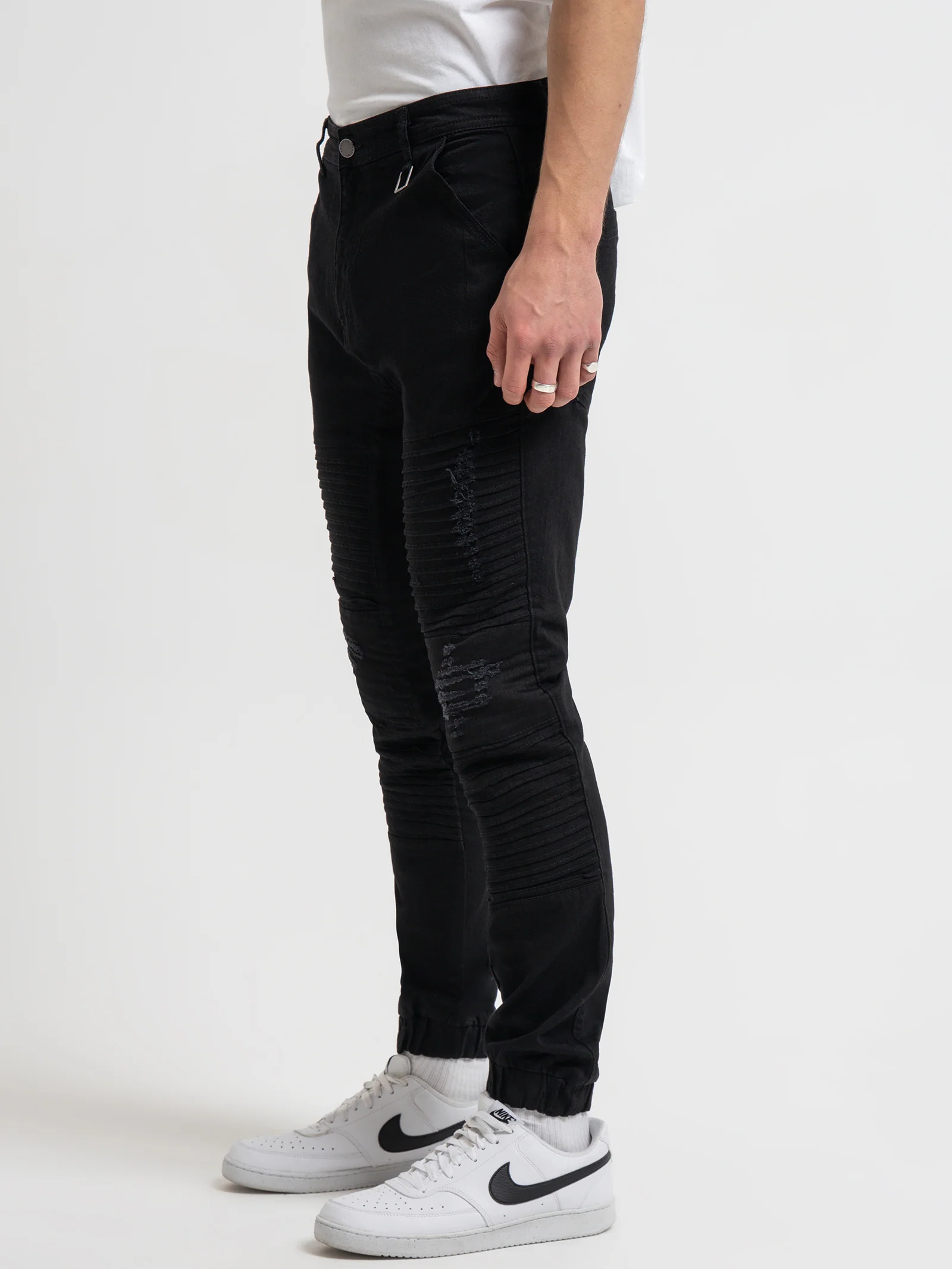 Falcon Moto Denim Jeans - Image 4