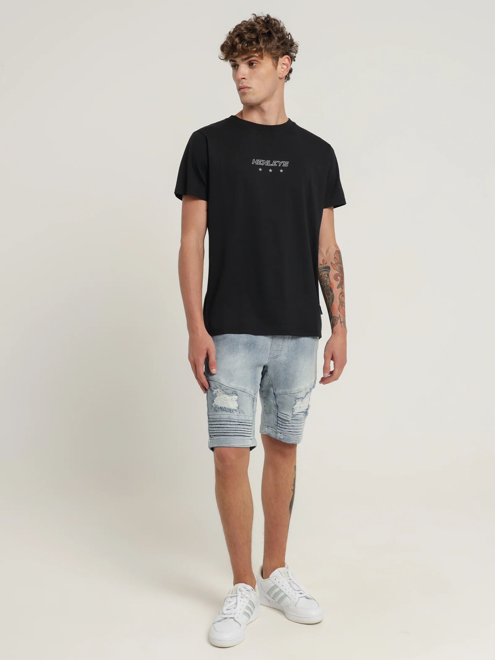 Falcon Moto Denim Shorts - Image 2