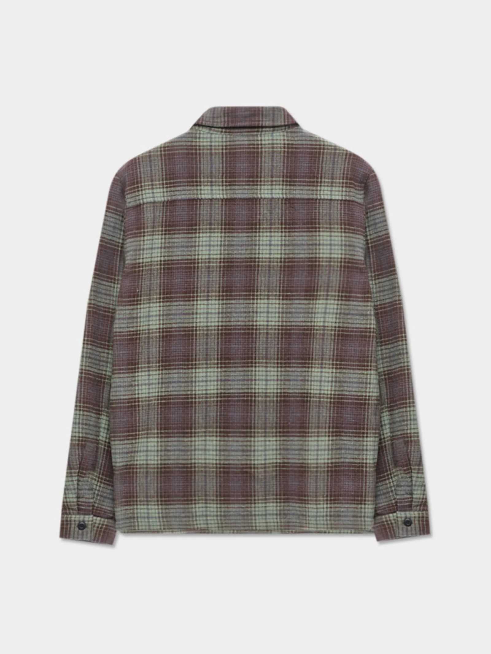 Fang Check Long Sleeve Zip Shirt - Image 2
