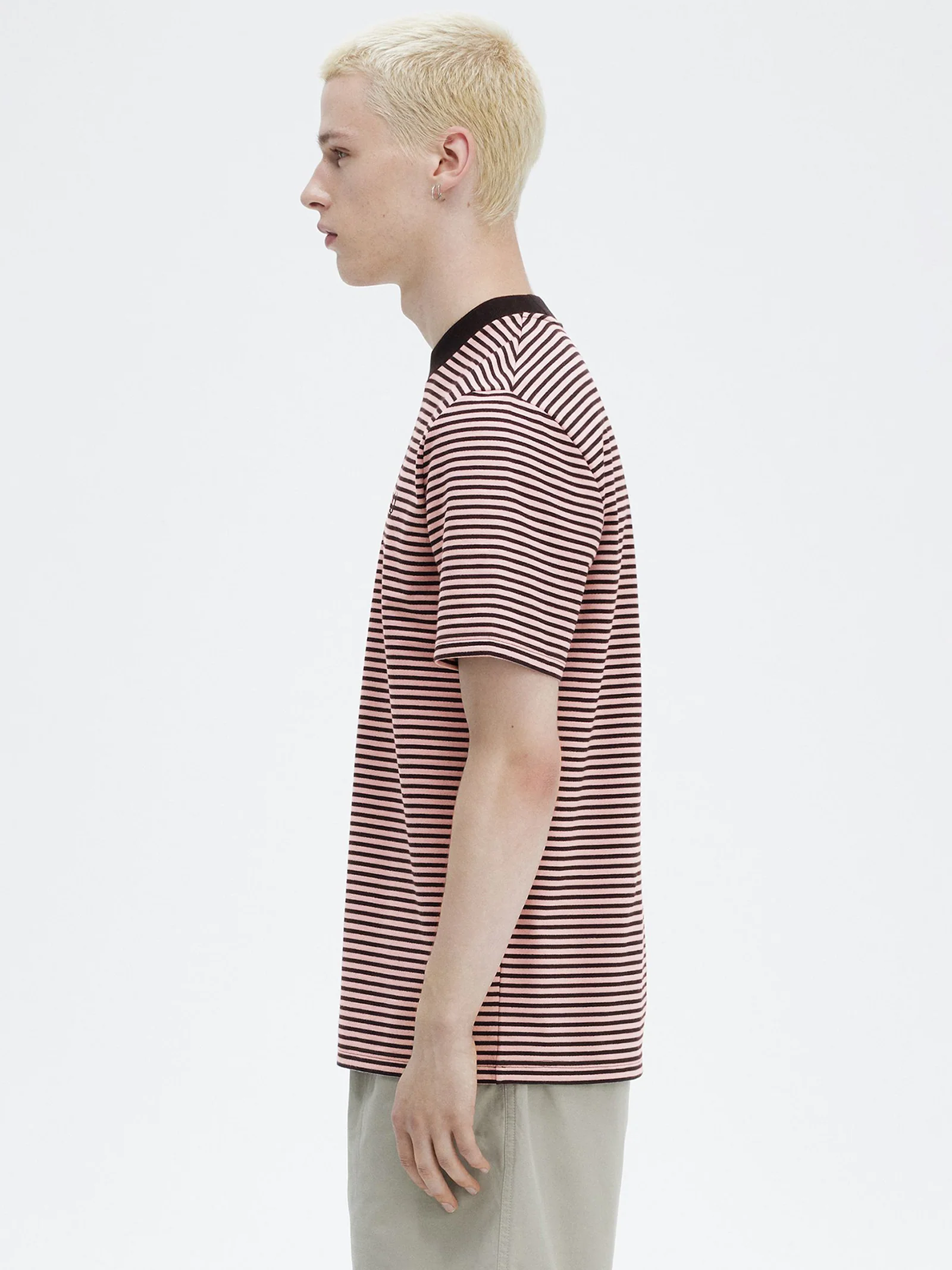 Fine Stripe Heavy Weight T-Shirt - Image 3