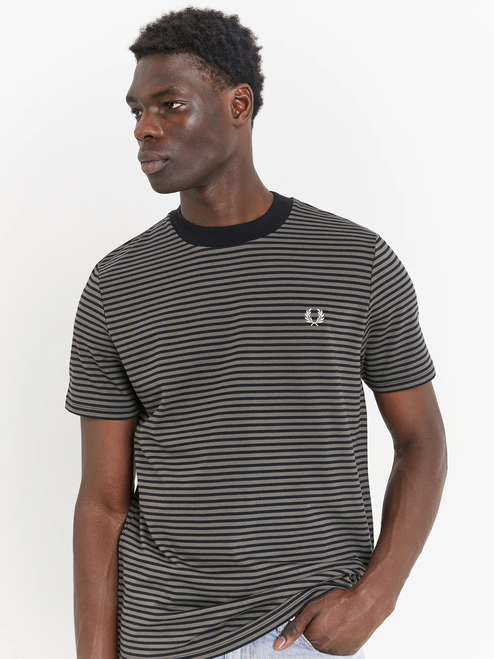 Fine Stripe Heavy Weight T-Shirt - Image 3